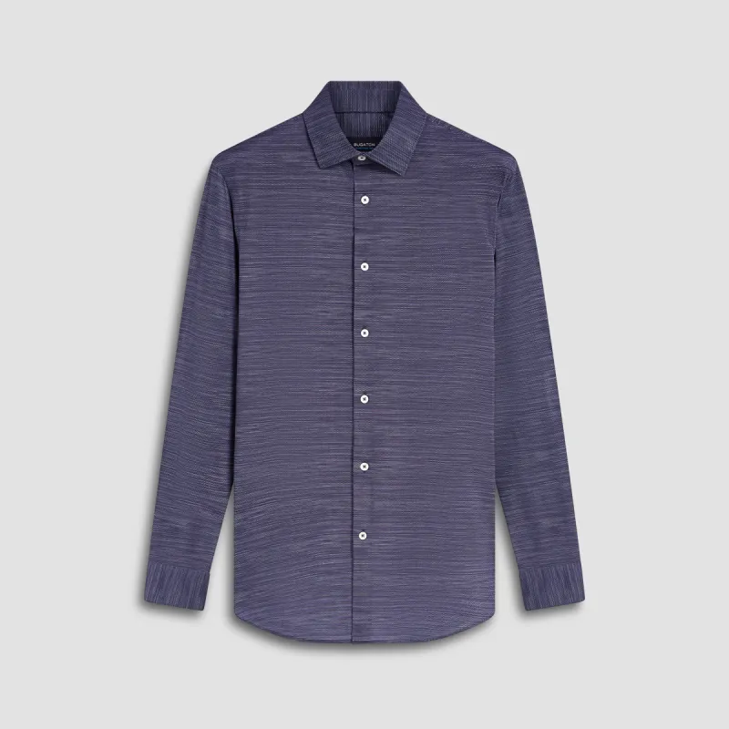 James Striated Print OoohCotton Shirt sold by Bugatchi