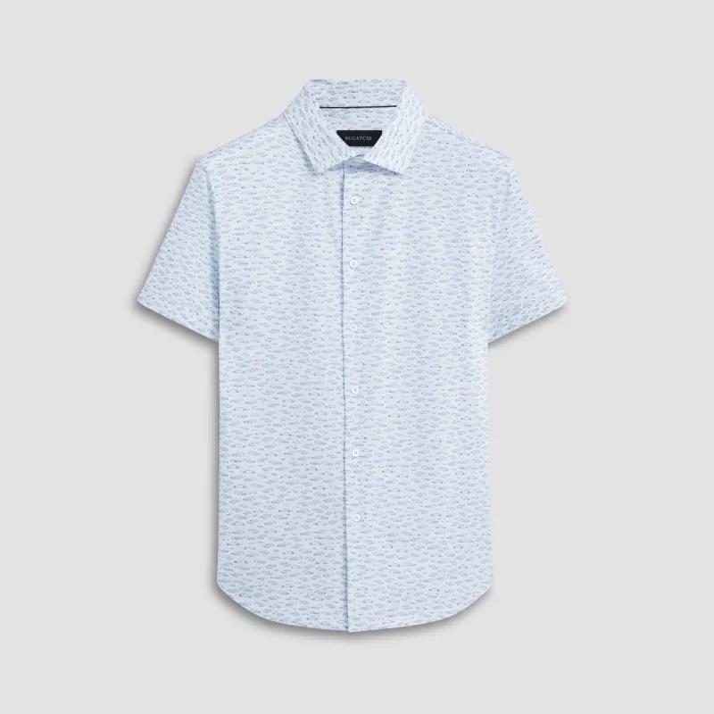 Miles Vintage Cars OoohCotton Short Sleeve Shirt sold by Bugatchi