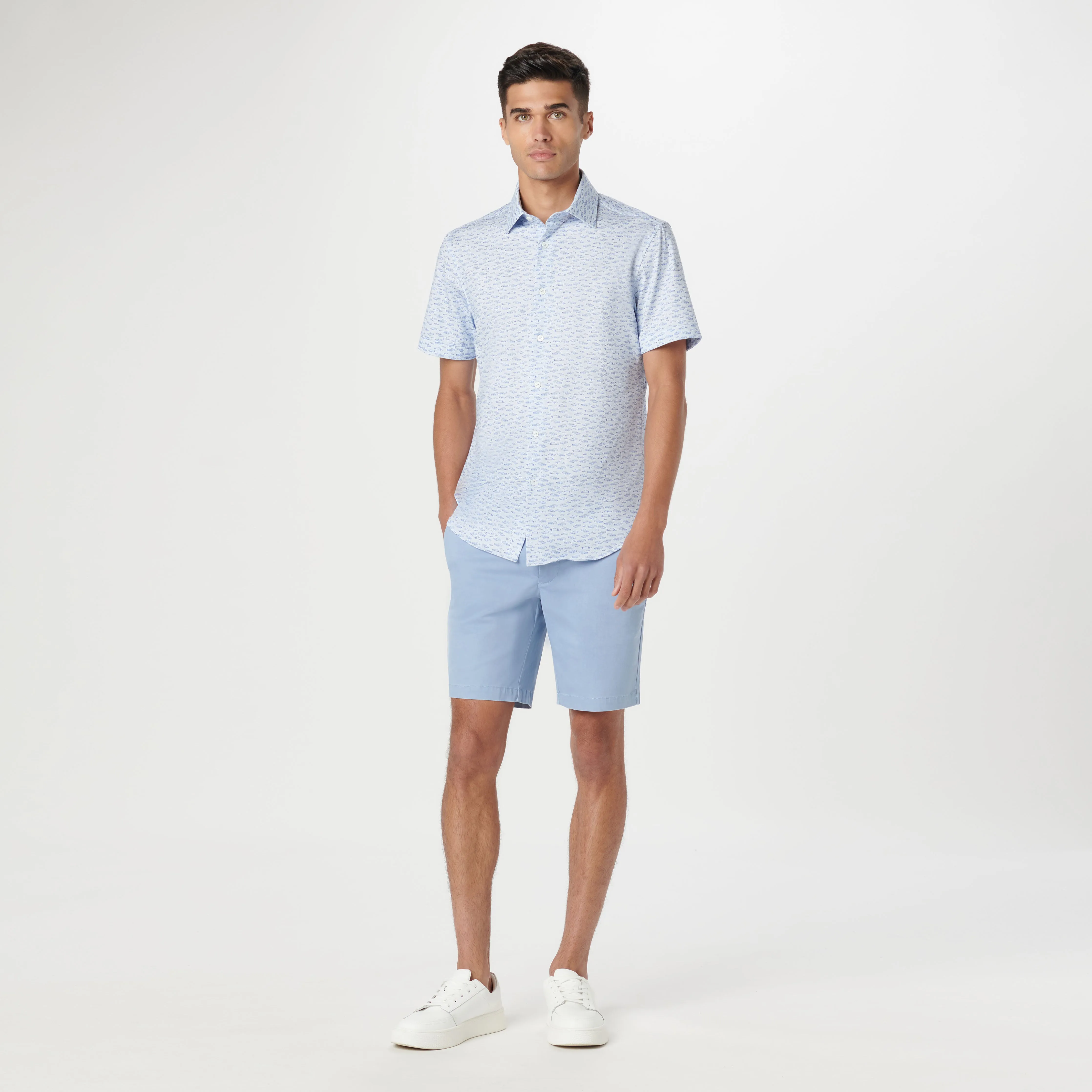 Miles Vintage Cars OoohCotton Short Sleeve Shirt sold by Bugatchi product image thumbnail 5