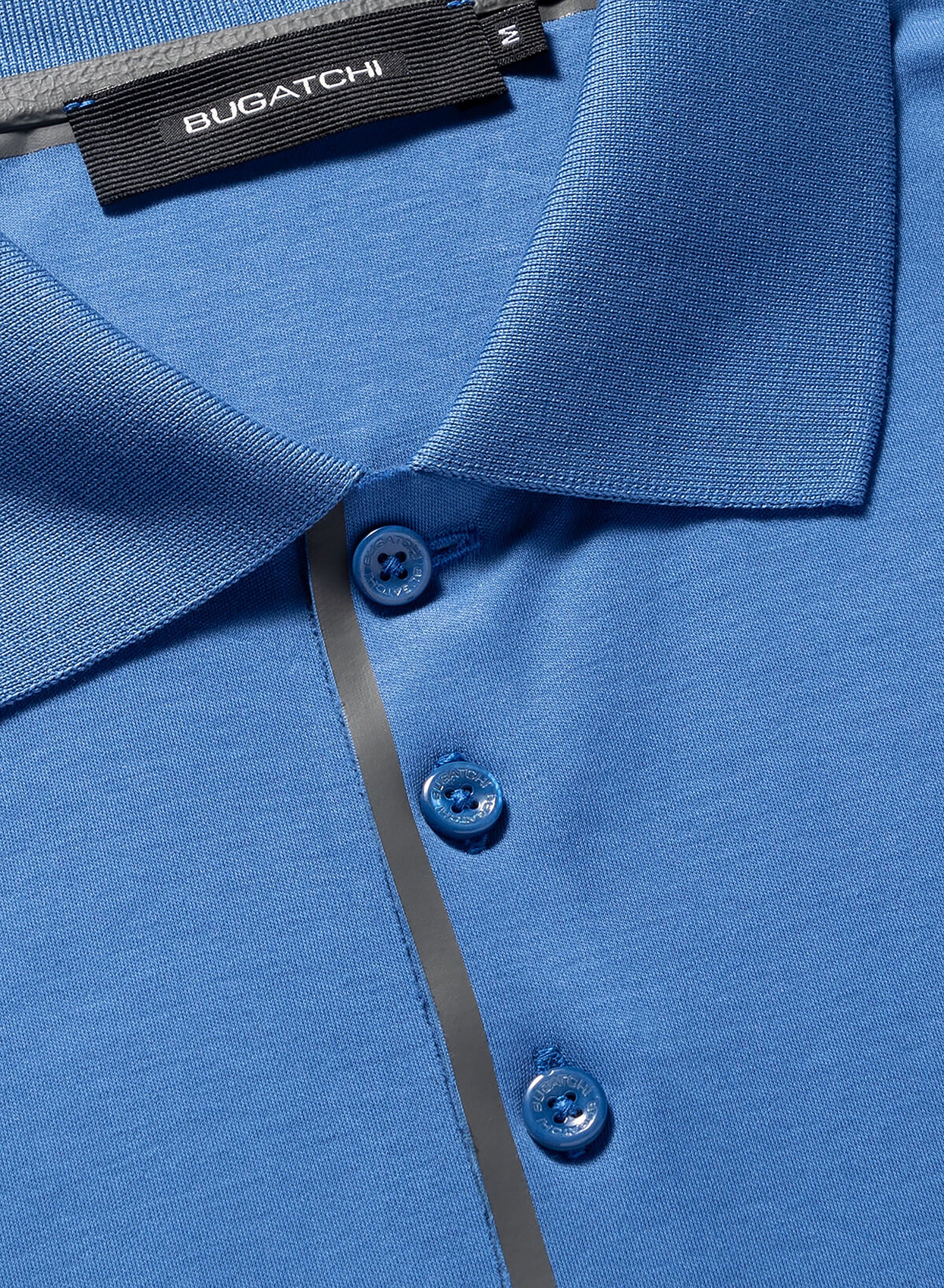 SOLID THREE BUTTON POLO sold by Bugatchi product image thumbnail 3