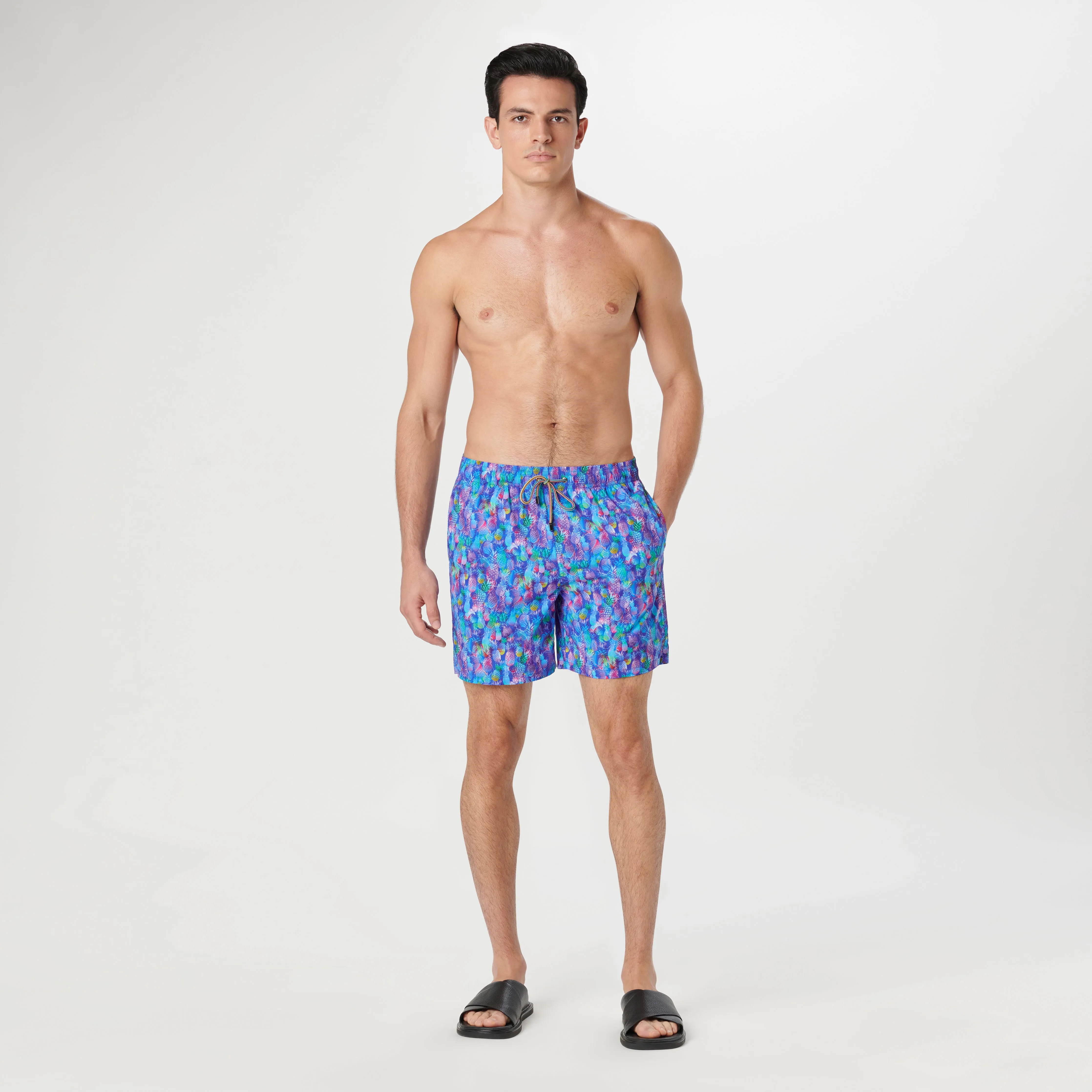 Cosmo Pineapple Swim Trunks sold by Bugatchi product image thumbnail 5
