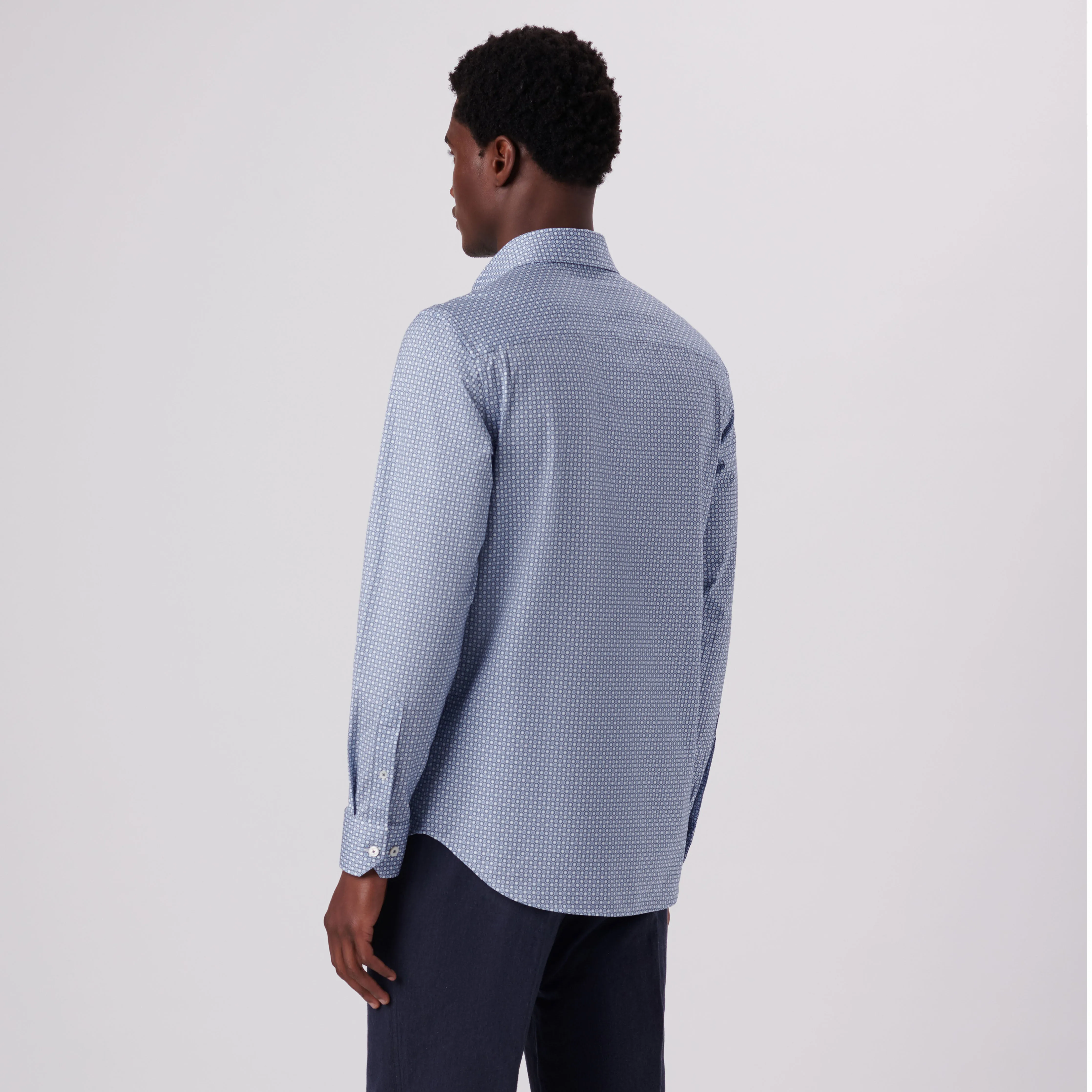 James Coin Dot Print OoohCotton Shirt sold by Bugatchi product image thumbnail 4