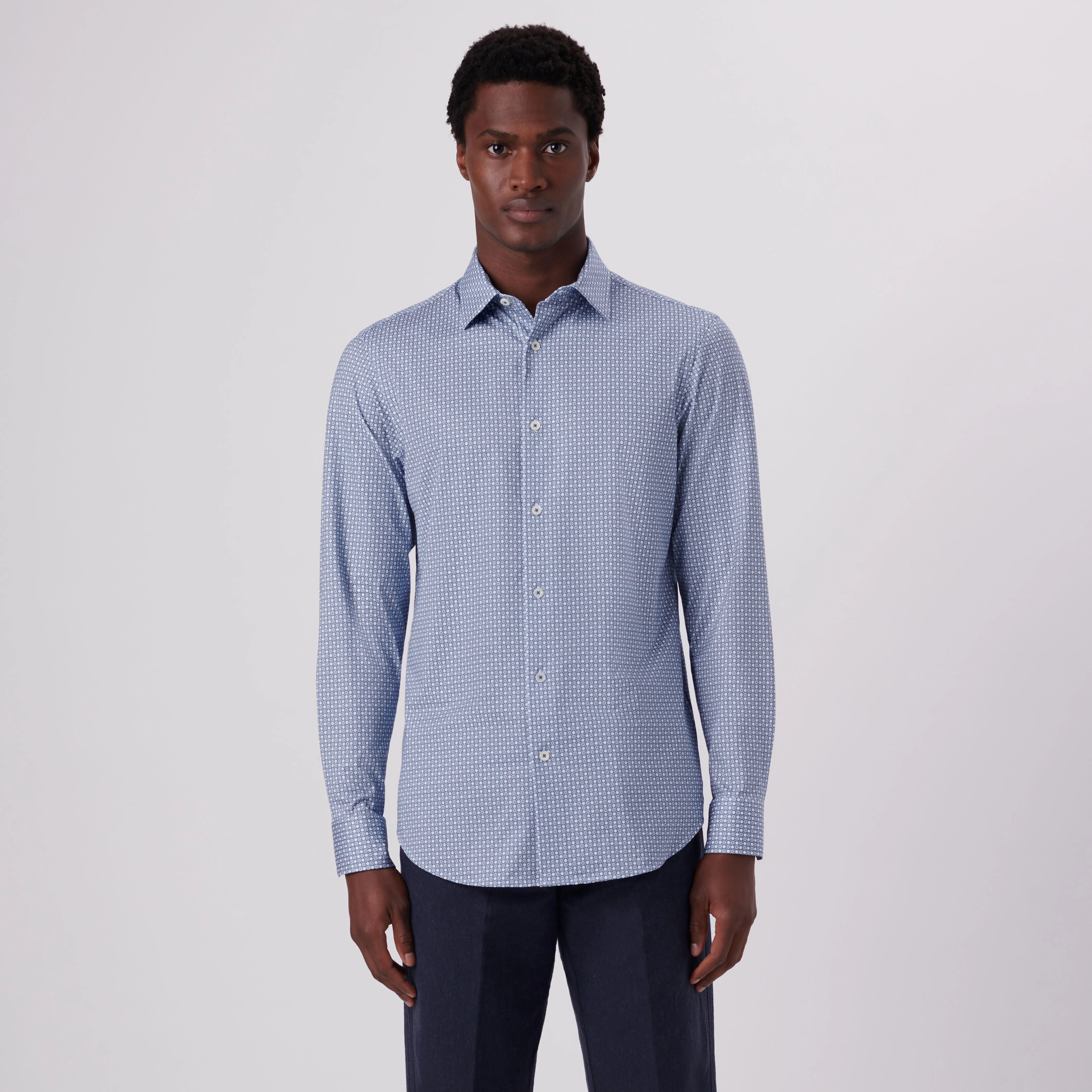 James Coin Dot Print OoohCotton Shirt sold by Bugatchi product image thumbnail 2