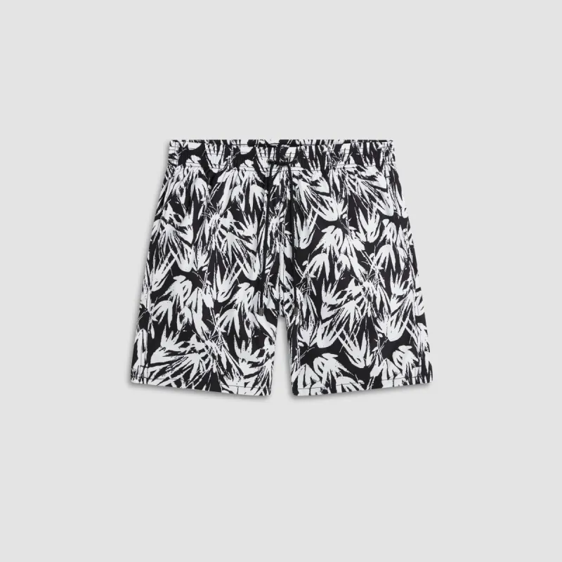 Cosmo Leaf Print Swim Trunks sold by Bugatchi