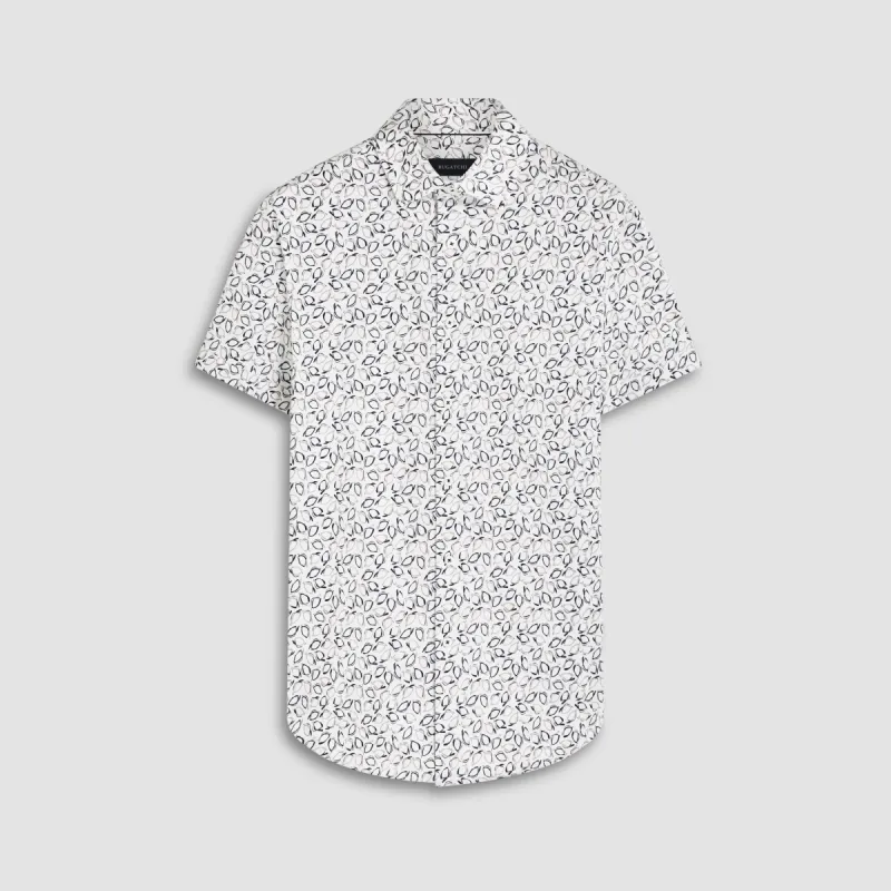 Miles Abstract OoohCotton Short Sleeve Shirt sold by Bugatchi