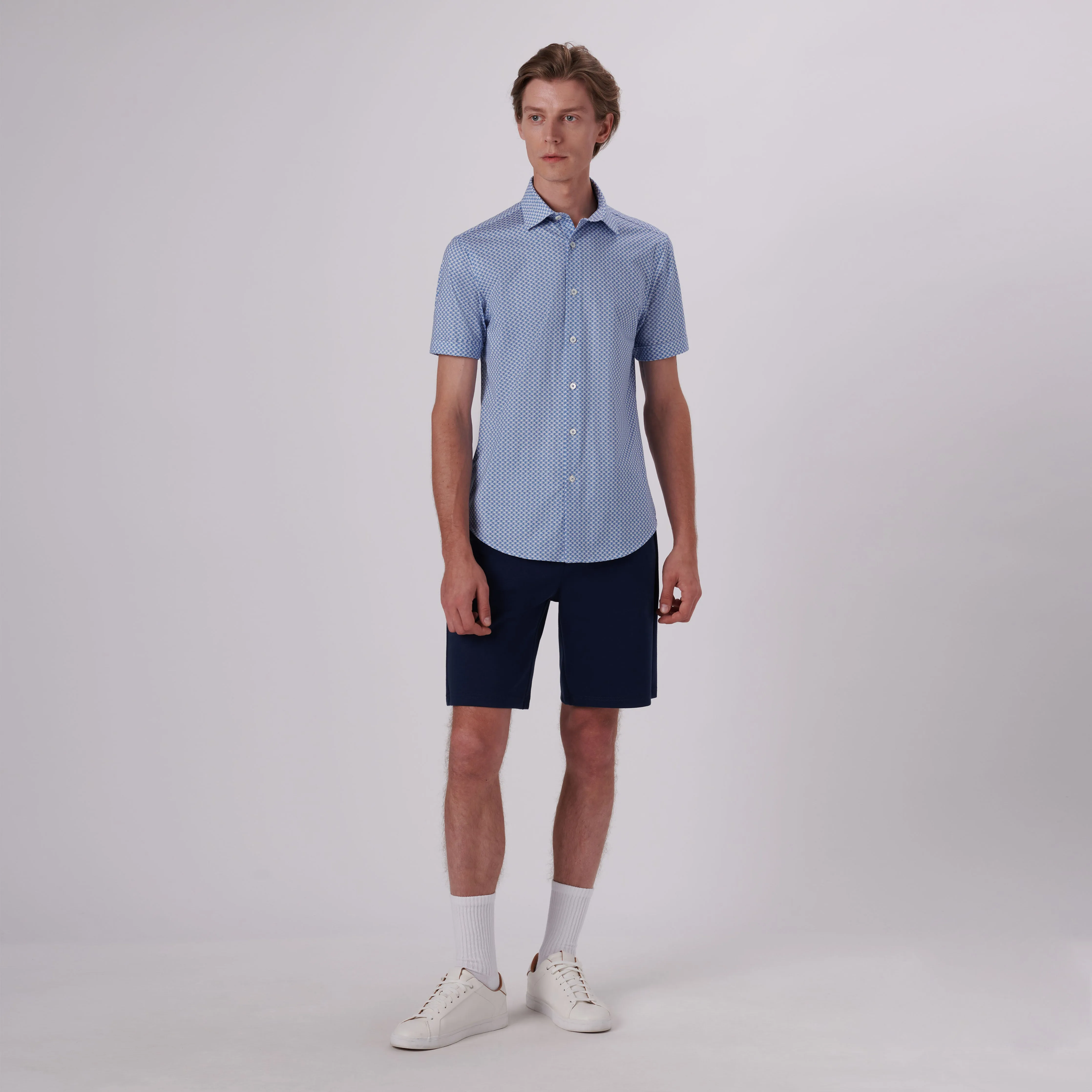 Miles Parasol Print OoohCotton Short Sleeve Shirt sold by Bugatchi product image thumbnail 5