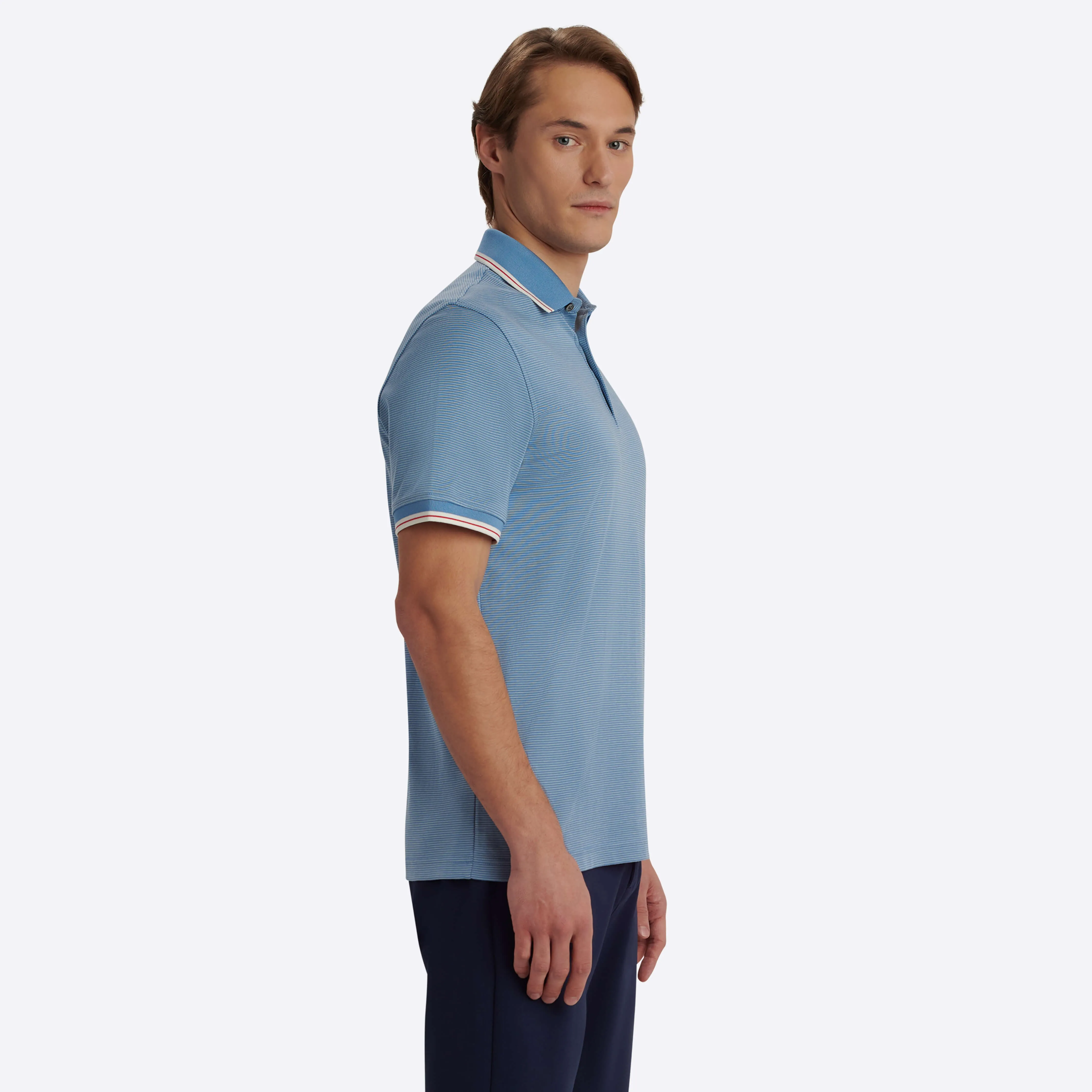 Striped Polo sold by Bugatchi product image thumbnail 3