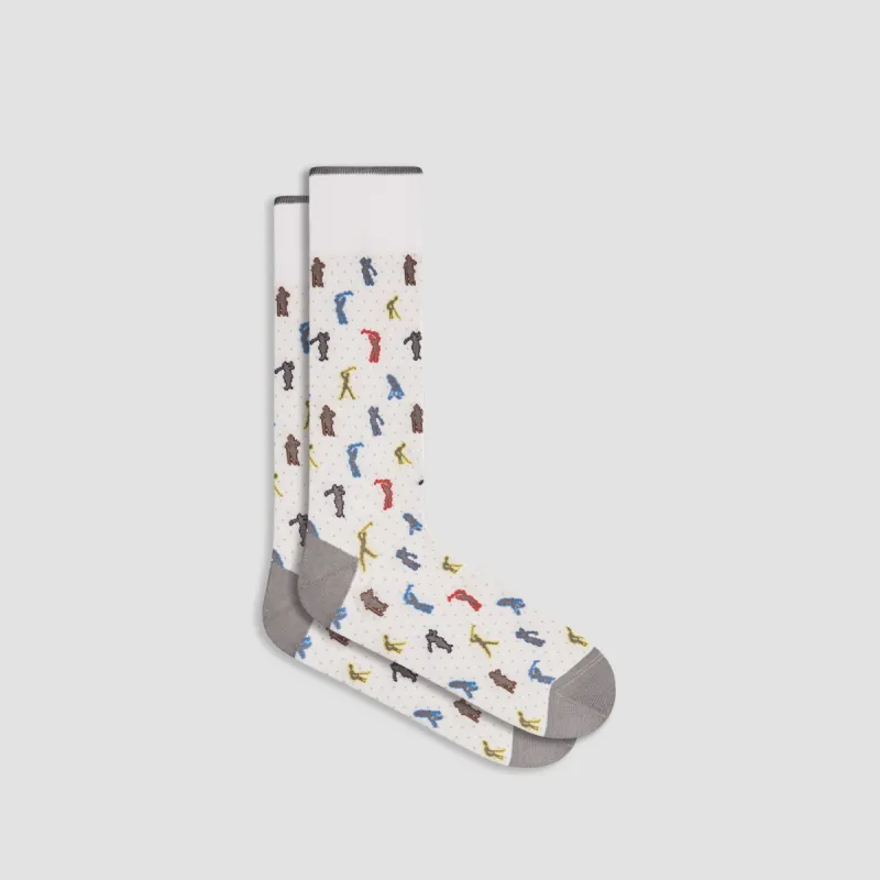 Golfer Mid-Calf Socks sold by Bugatchi