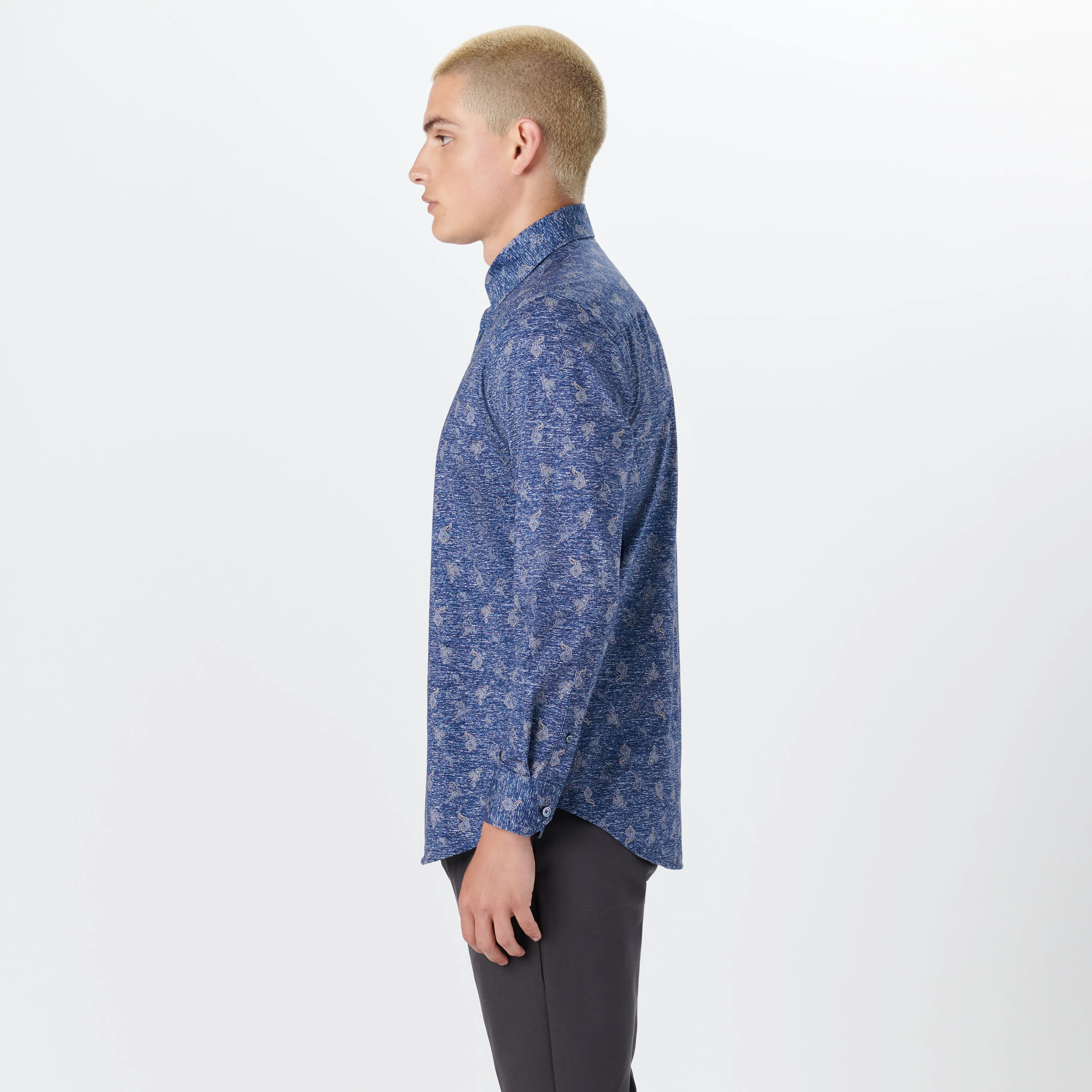 JAMES Paisley Print OoohCotton Shirt sold by Bugatchi product image thumbnail 3