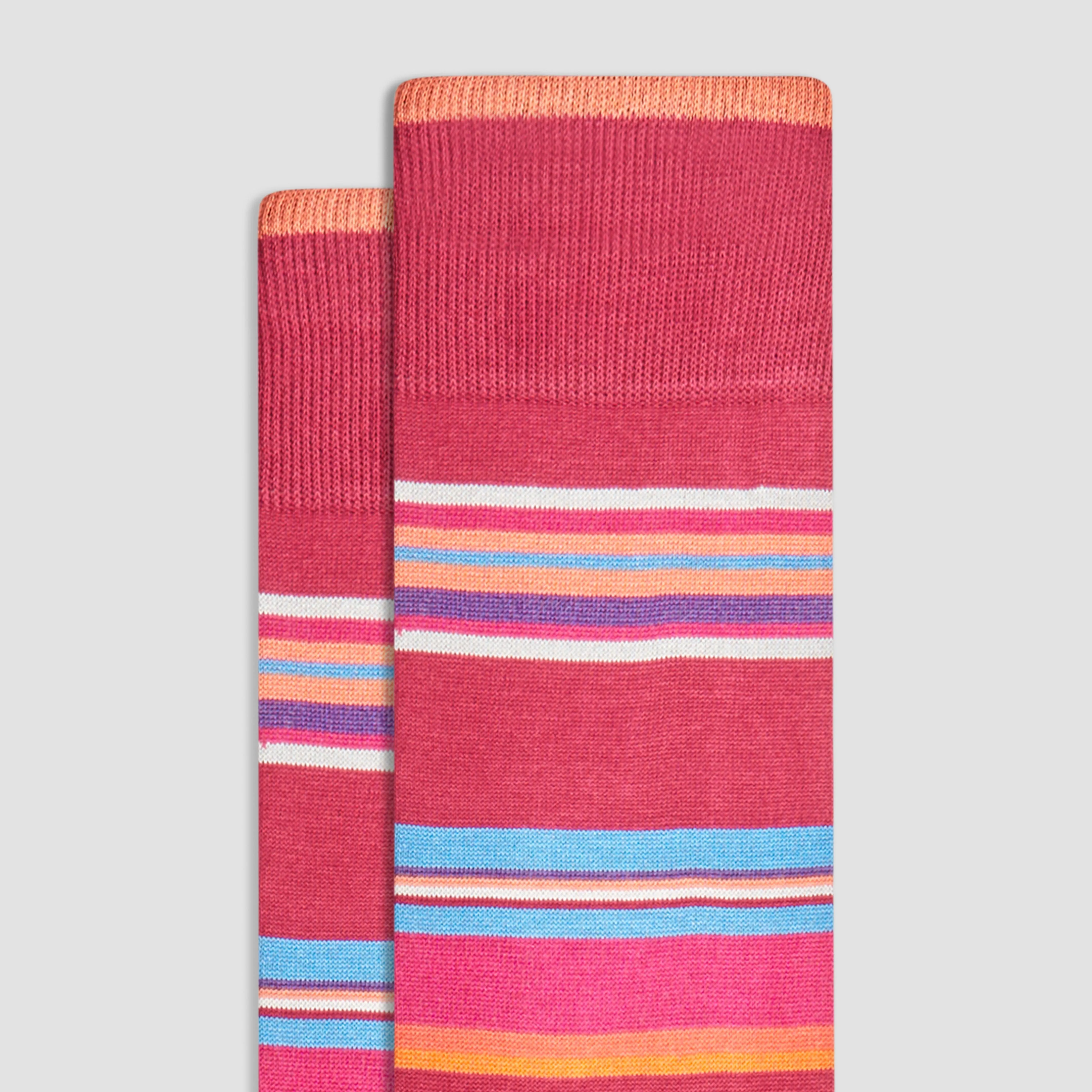 Striped Mid-Calf Socks sold by Bugatchi product image thumbnail 2