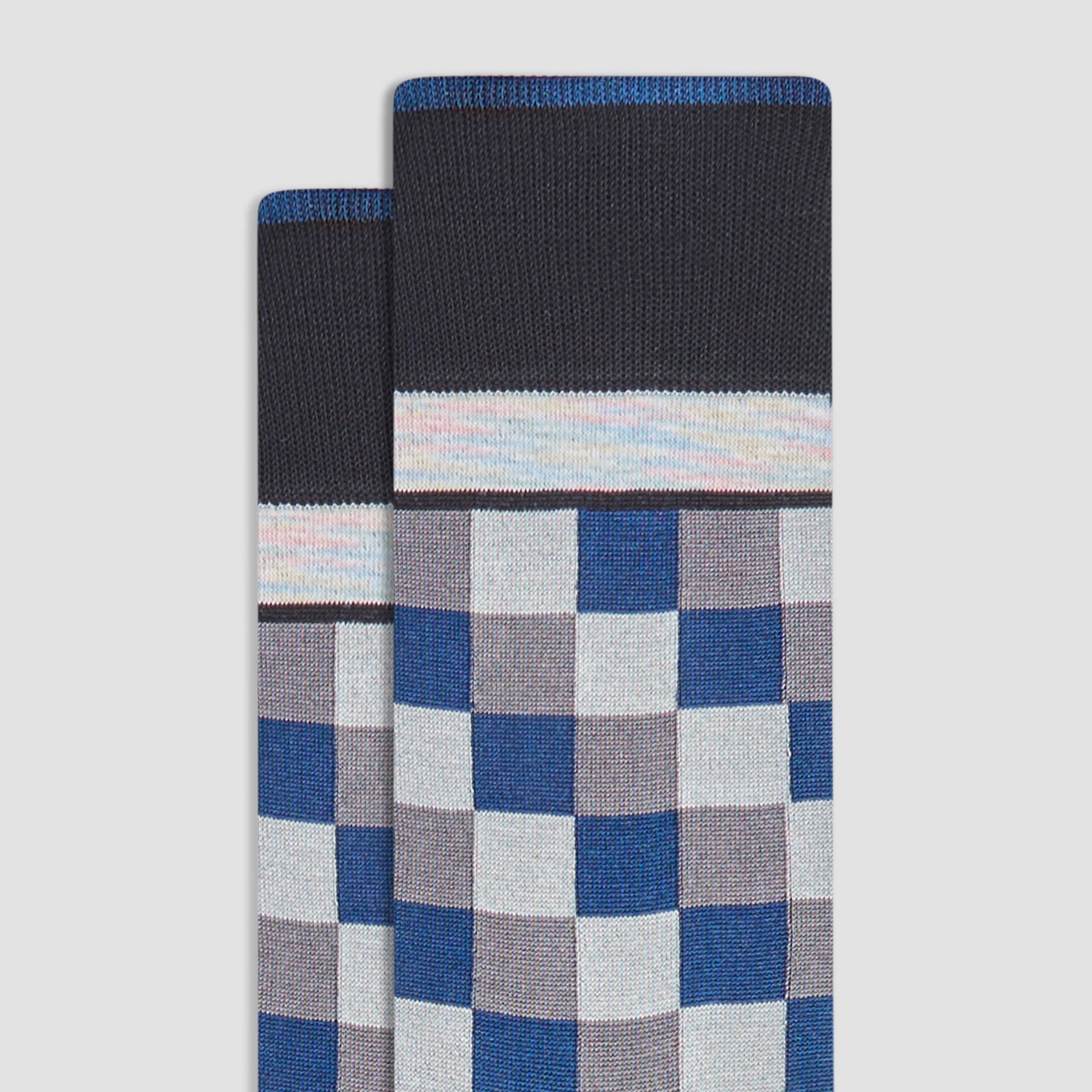 Geometric Mid-Calf Socks sold by Bugatchi product image thumbnail 2