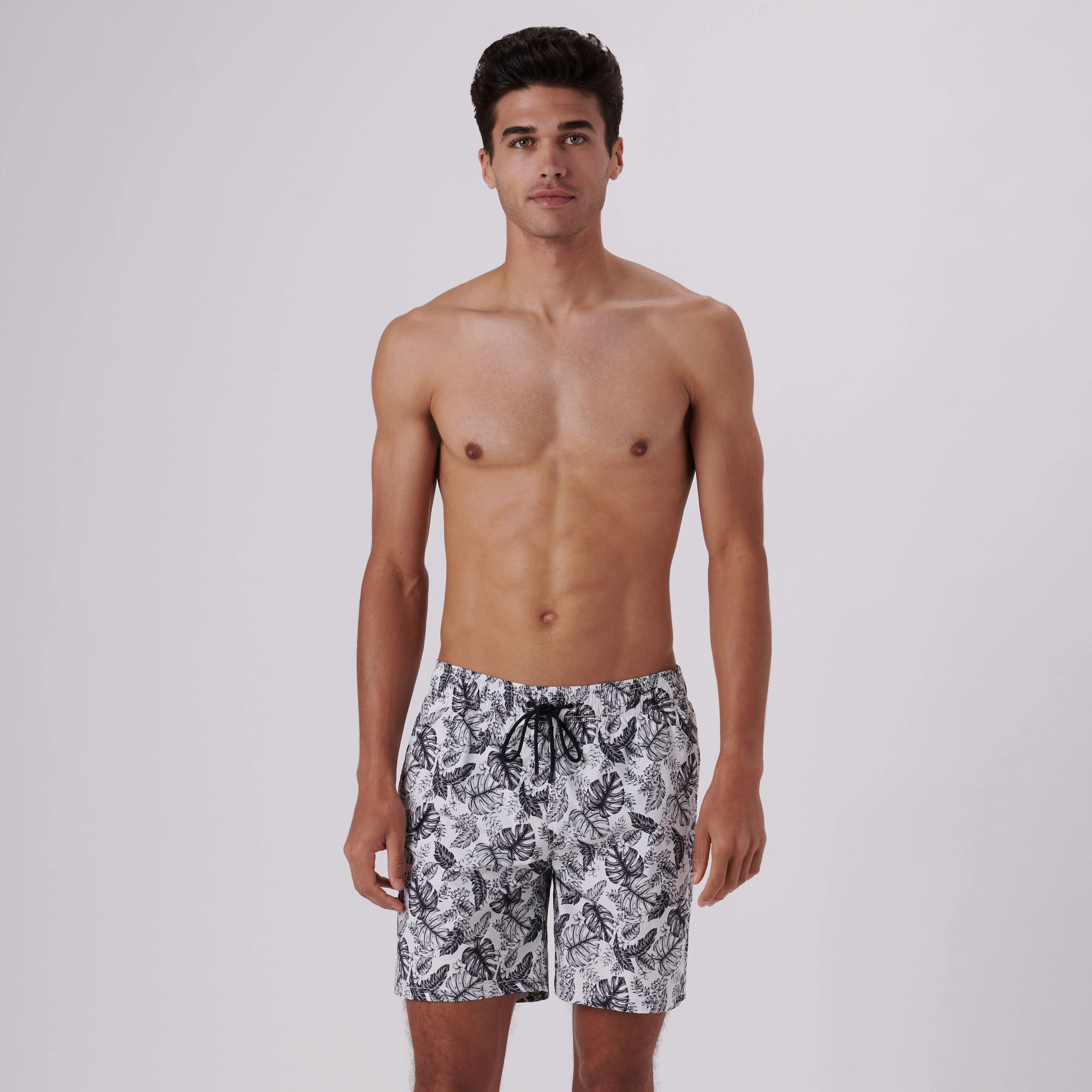 Cosmo Tropical Leaves Swim Trunks sold by Bugatchi product image thumbnail 3