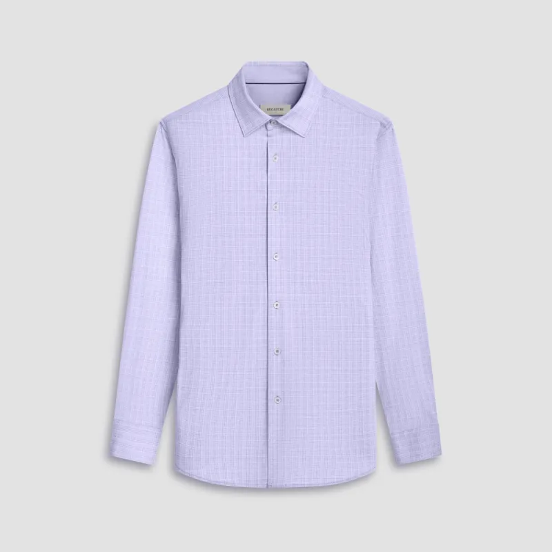 Jimmy Double Sided Plaid/Herringbone OoohCotton Shirt sold by Bugatchi