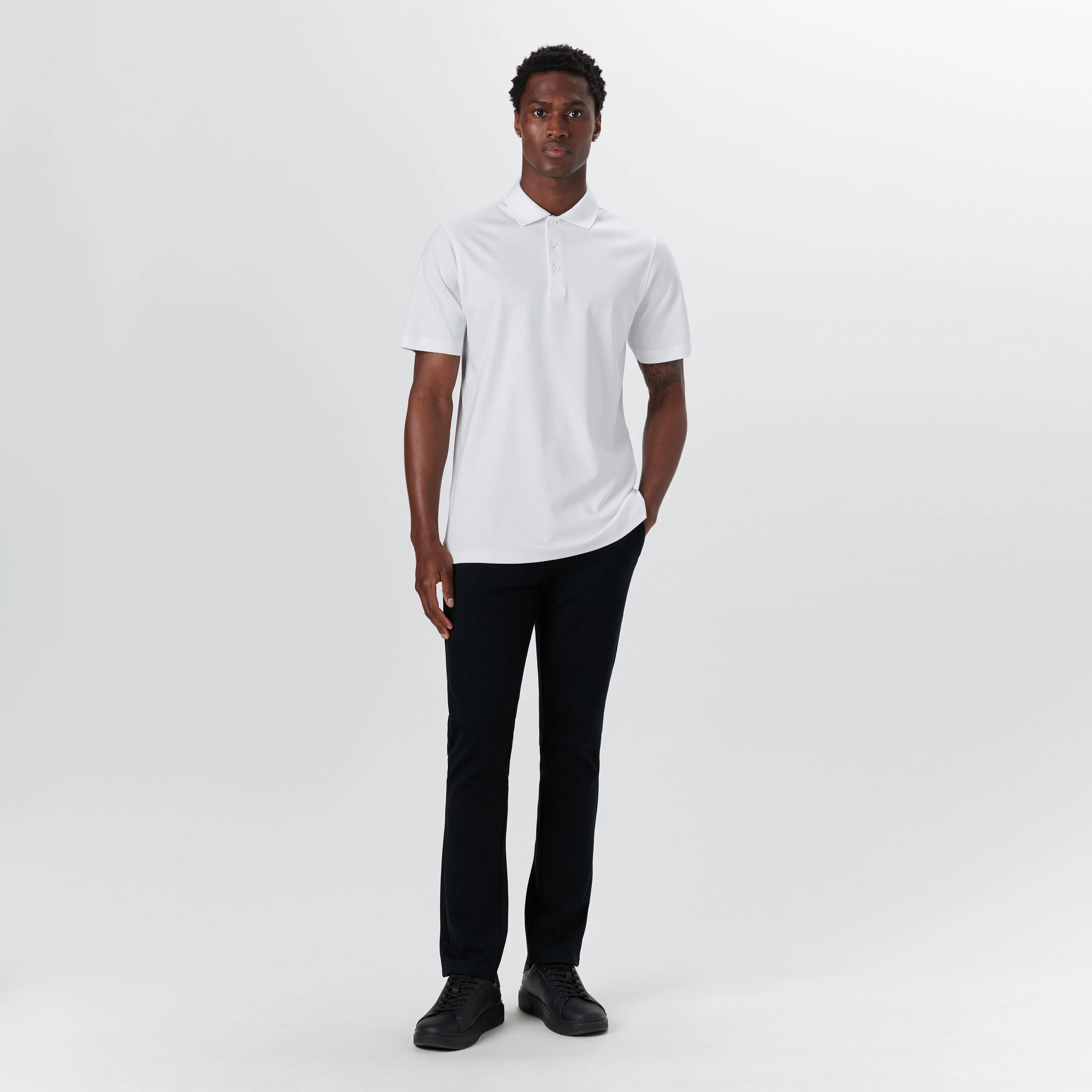 Hendrix Solid Polo Shirt sold by Bugatchi product image thumbnail 5