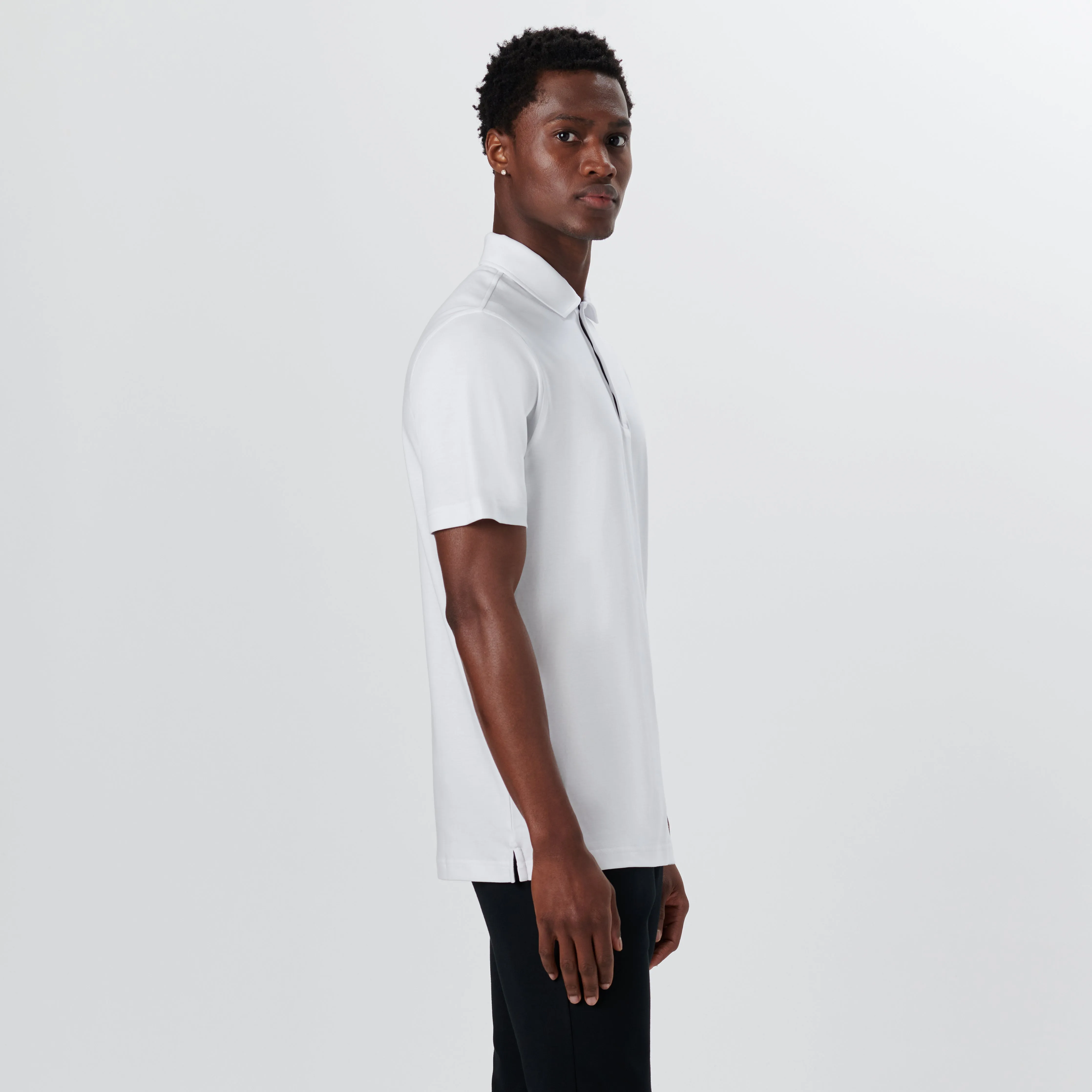 Hendrix Solid Polo Shirt sold by Bugatchi product image thumbnail 3