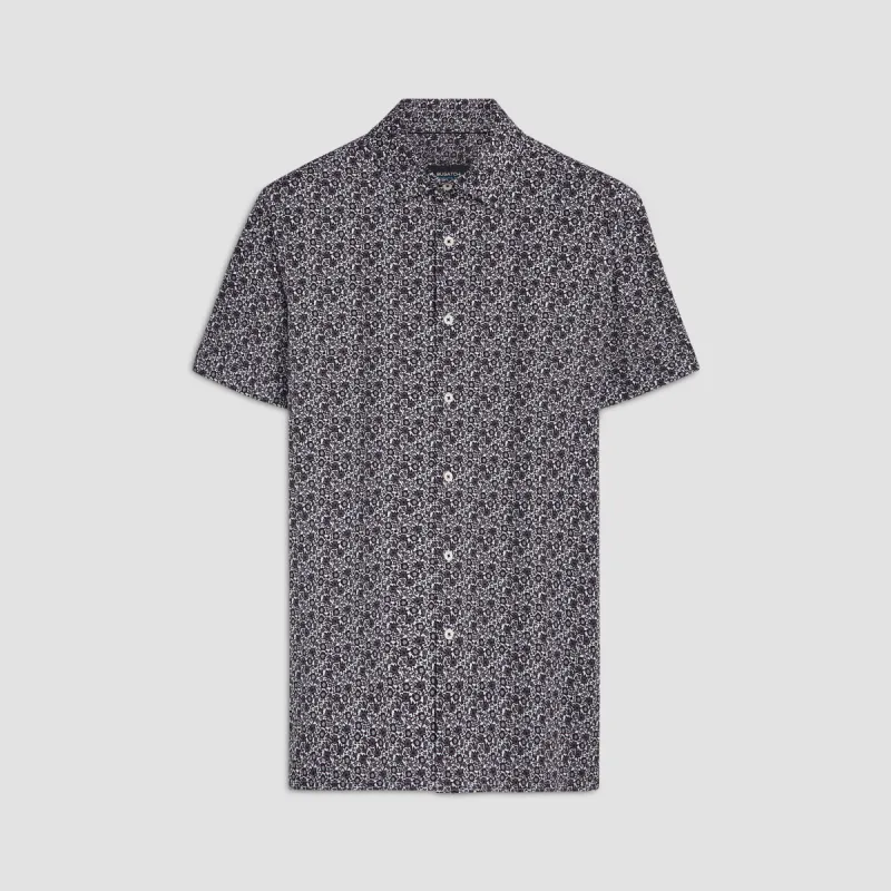 Milo Floral Print OoohCotton Short Sleeve Shirt sold by Bugatchi