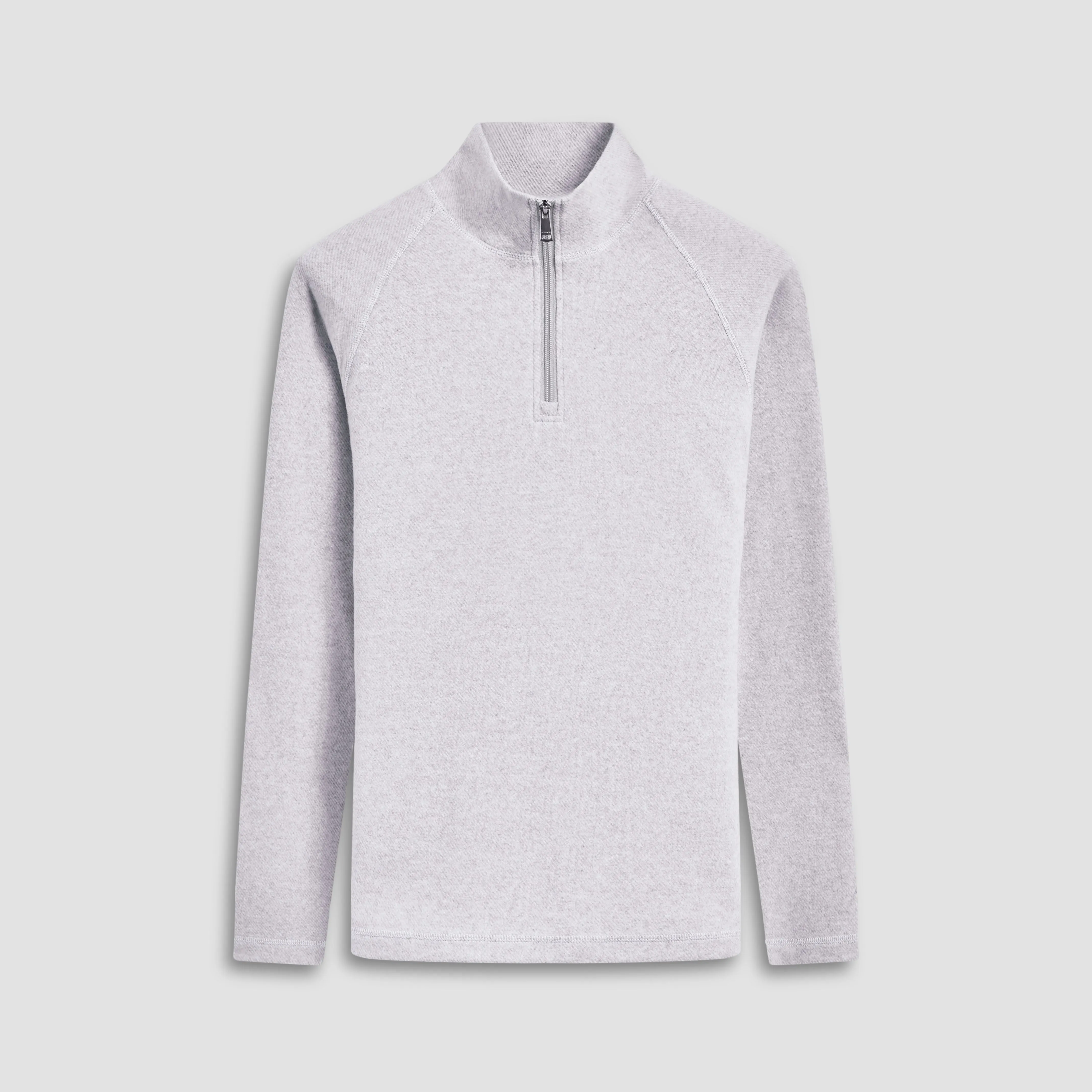 Diagonal Pinstripe Quarter-Zip Pullover sold by Bugatchi