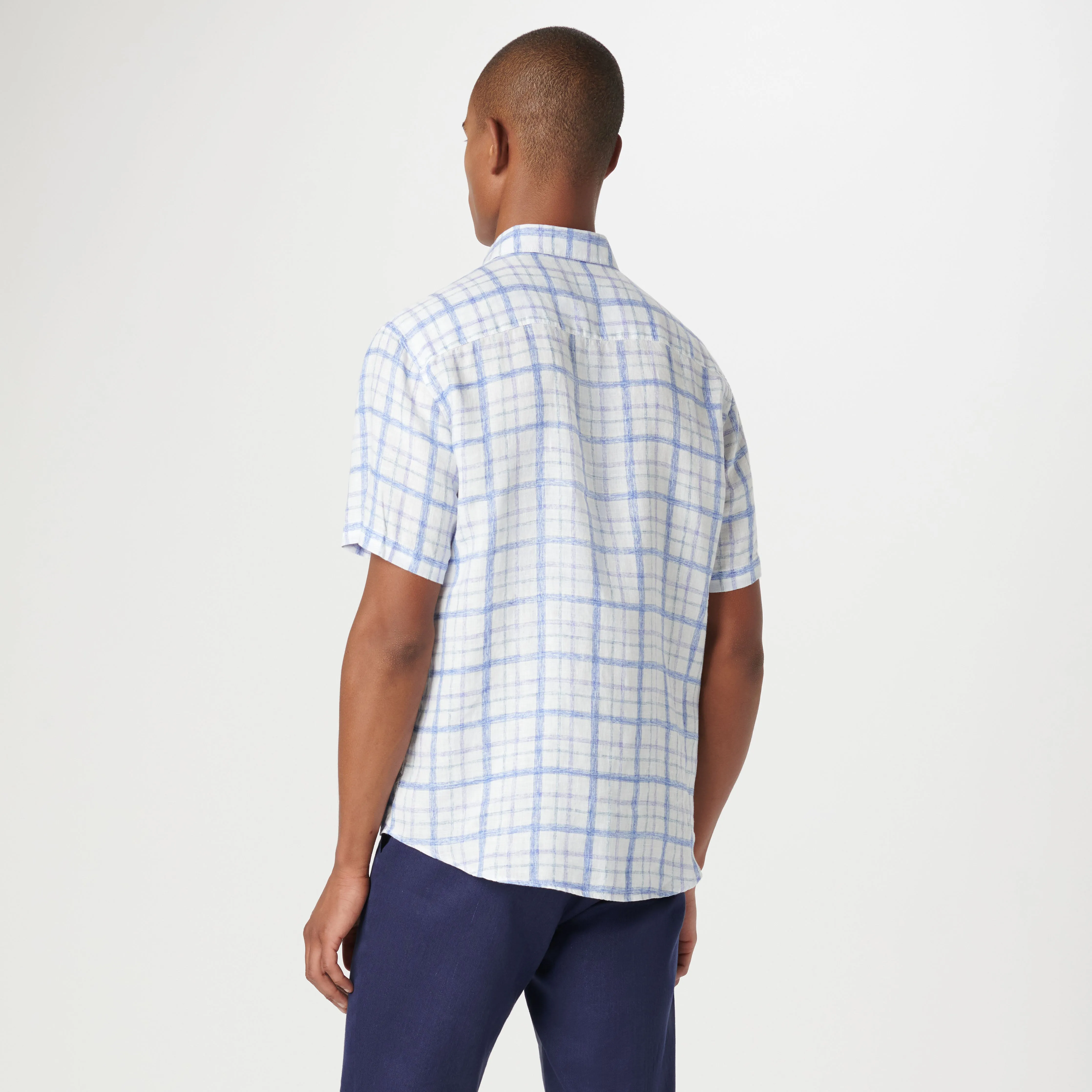 Orson Tattersall Check Short Sleeve Shirt sold by Bugatchi product image thumbnail 4