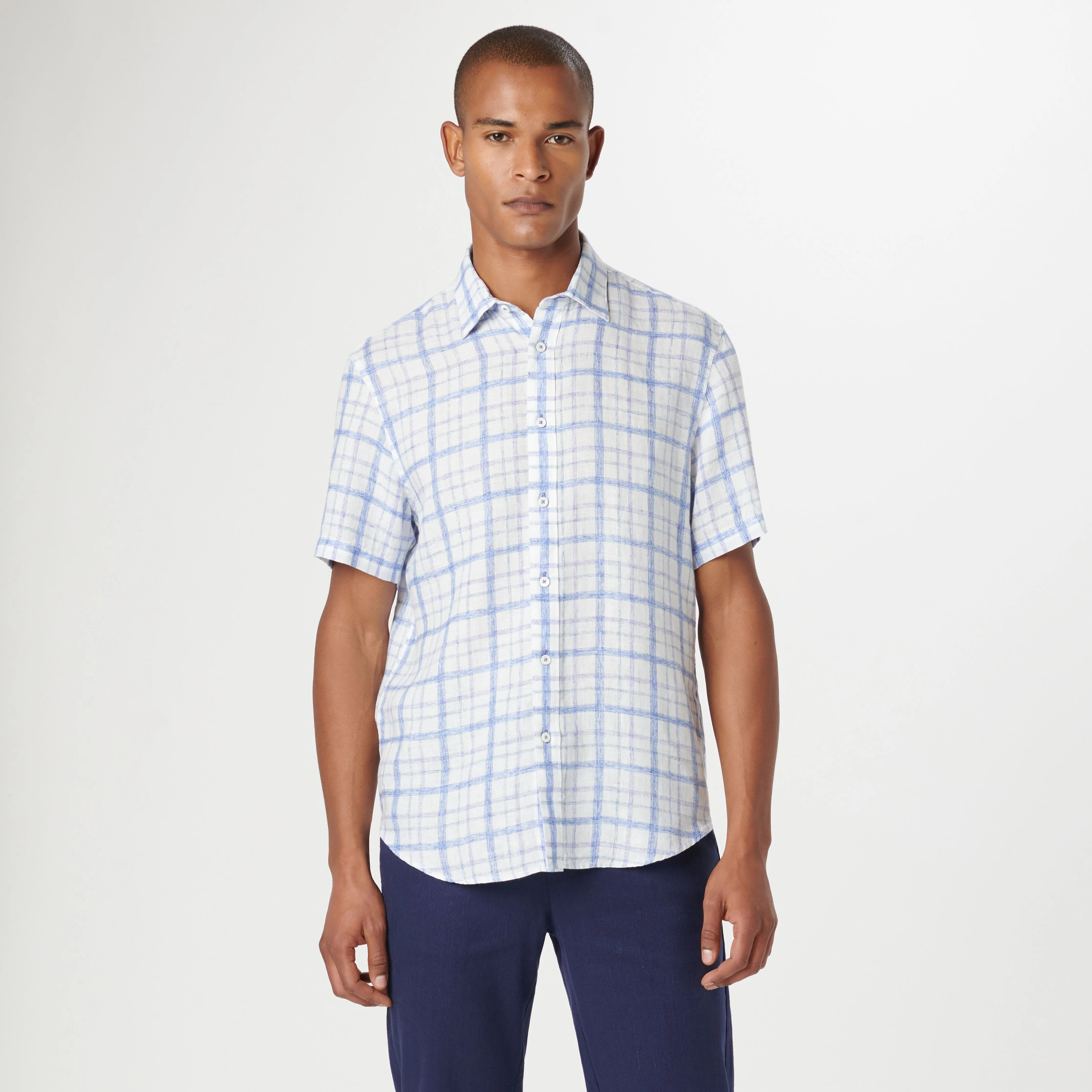 Orson Tattersall Check Short Sleeve Shirt sold by Bugatchi product image thumbnail 2