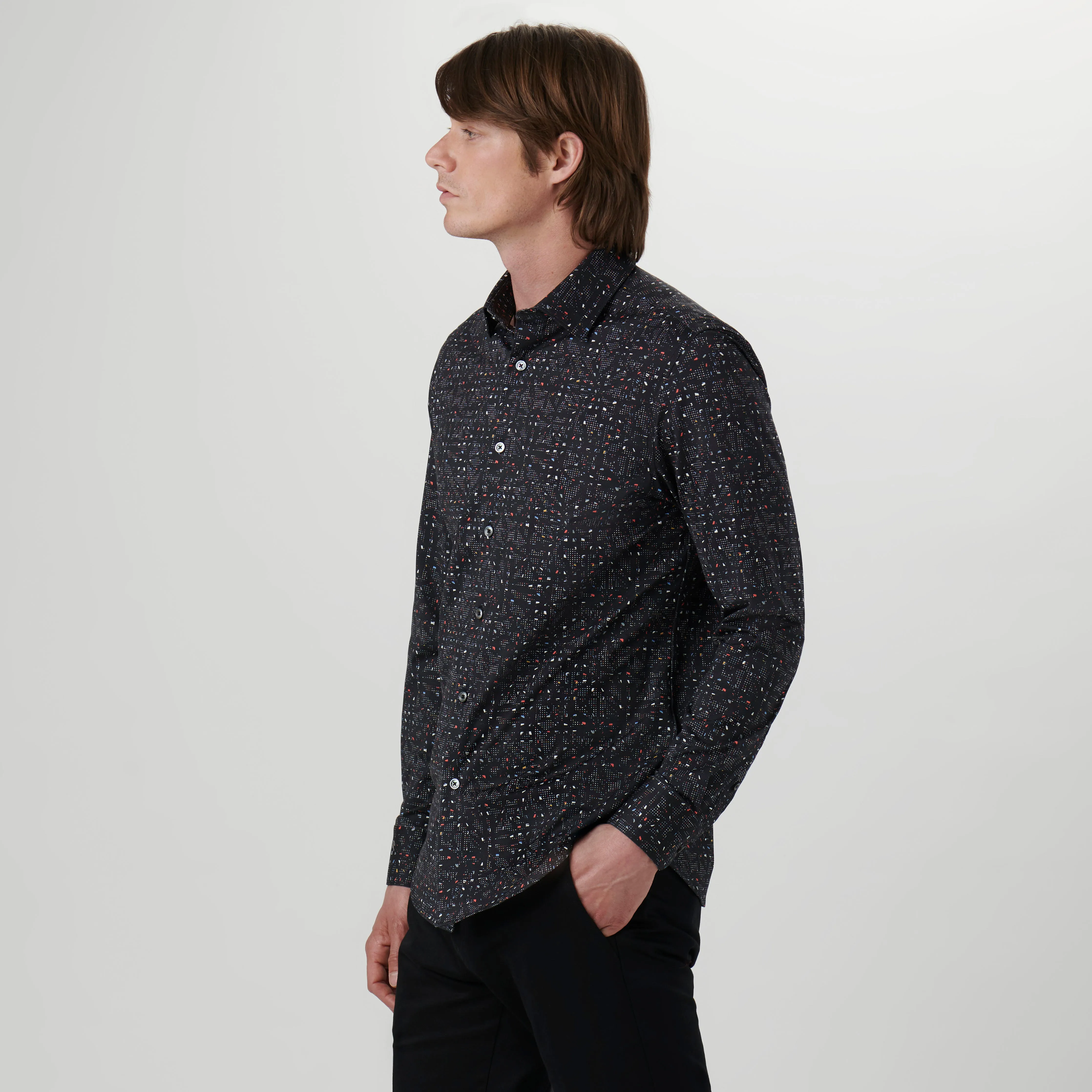 James Abstract OoohCotton Shirt sold by Bugatchi product image thumbnail 3