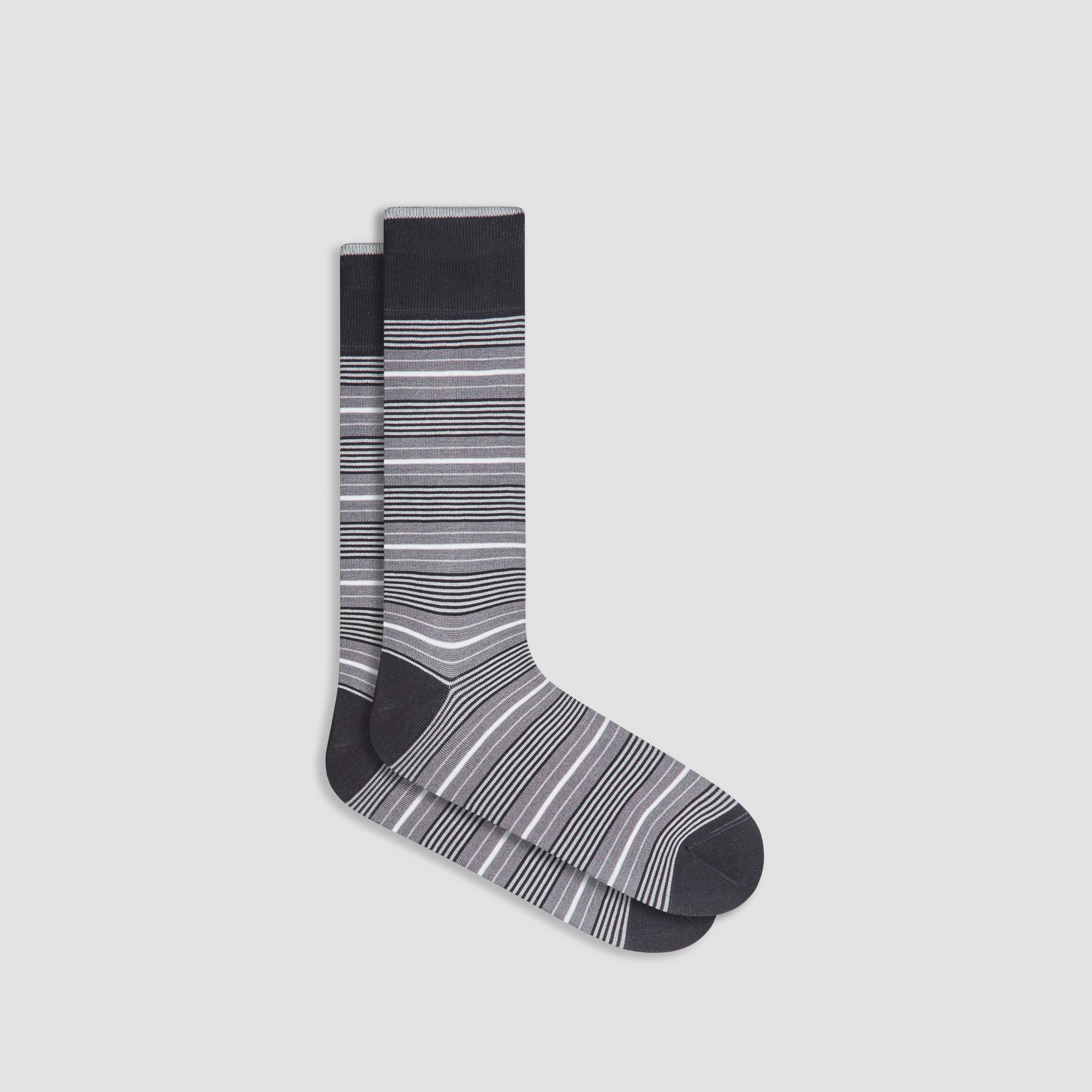 Striped Mid-Calf Socks sold by Bugatchi