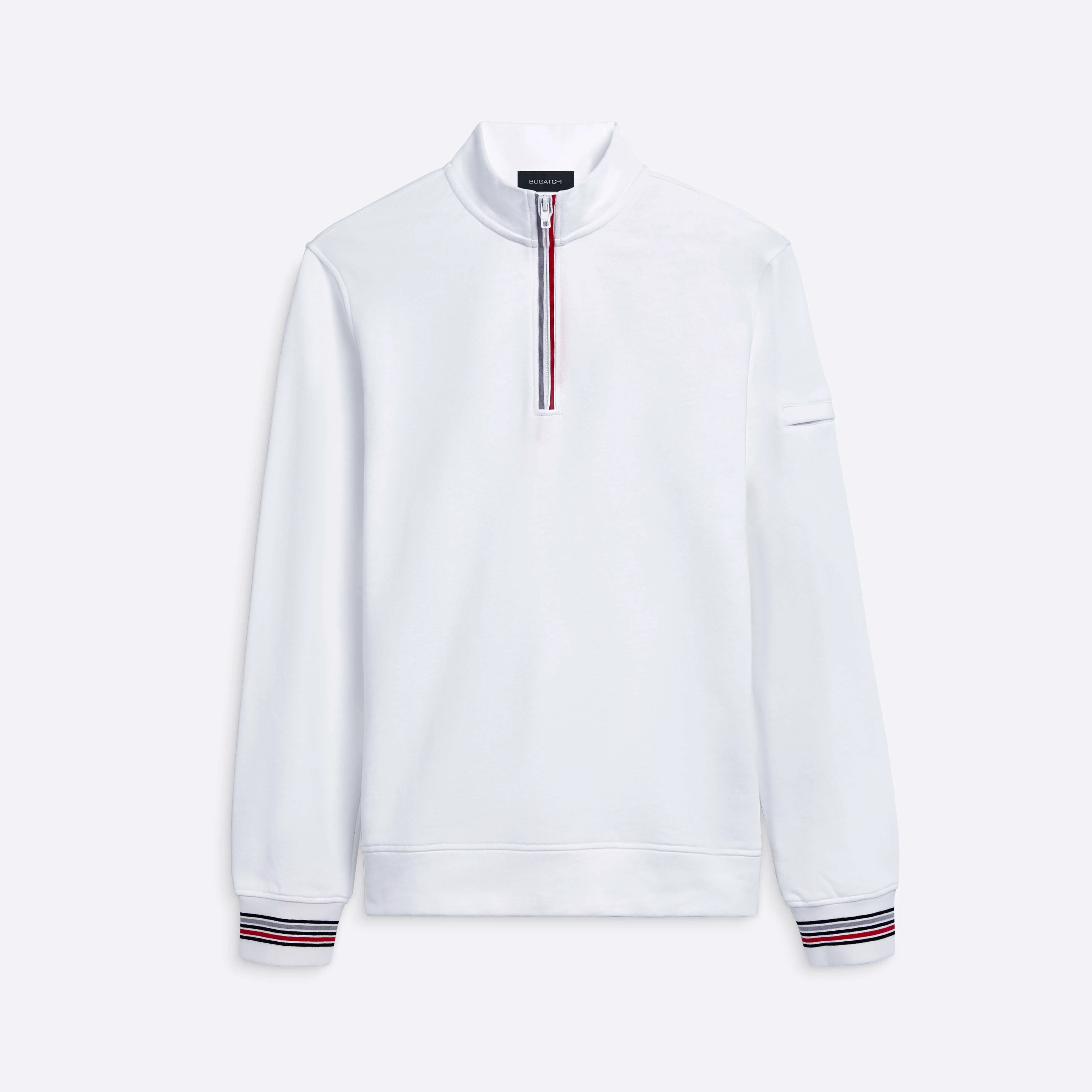Quarter Zip Mock Neck Sweatshirt sold by Bugatchi