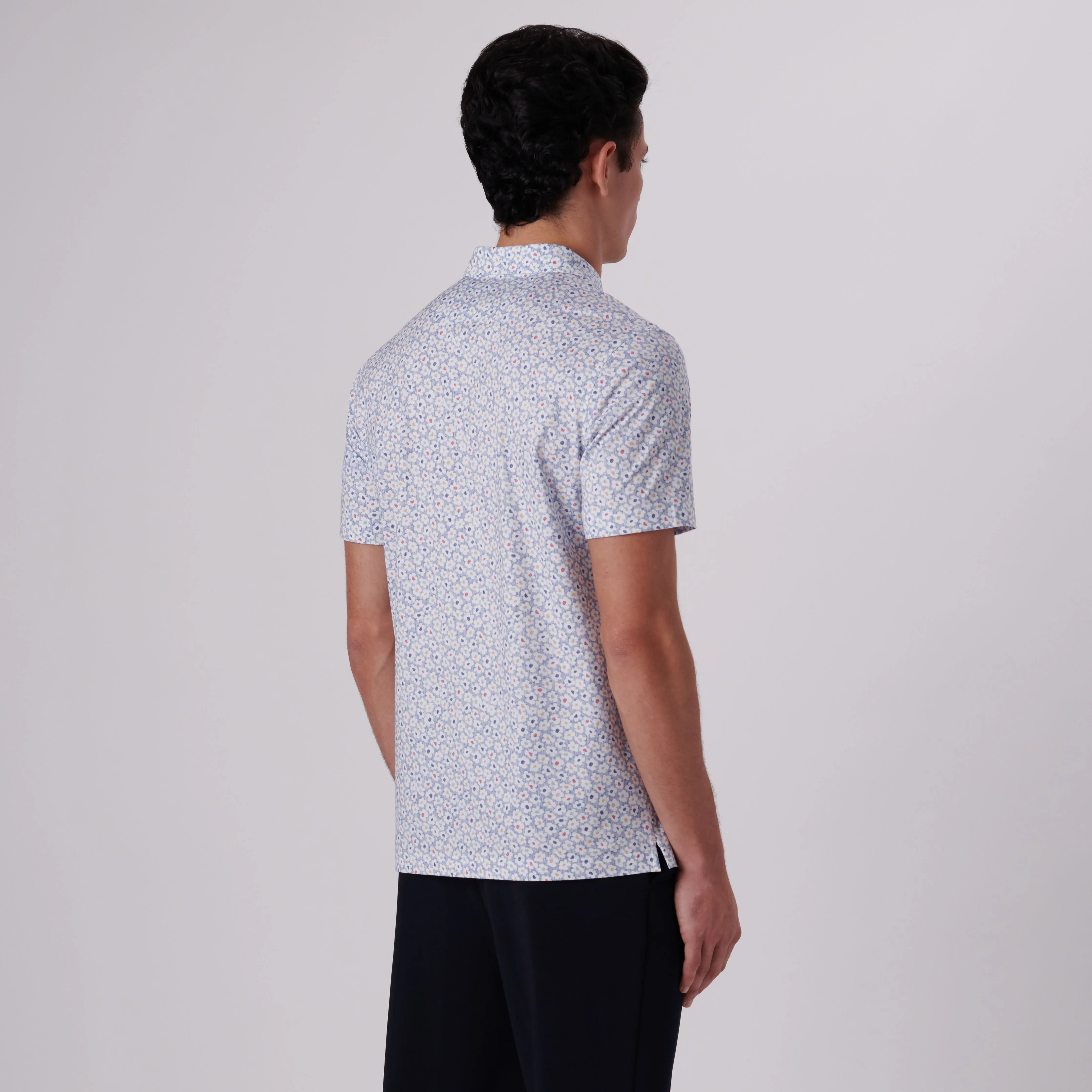 Victor Floral Print OoohCotton Polo sold by Bugatchi product image thumbnail 4