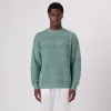 Patterned Crew Neck Sweater sold by Bugatchi