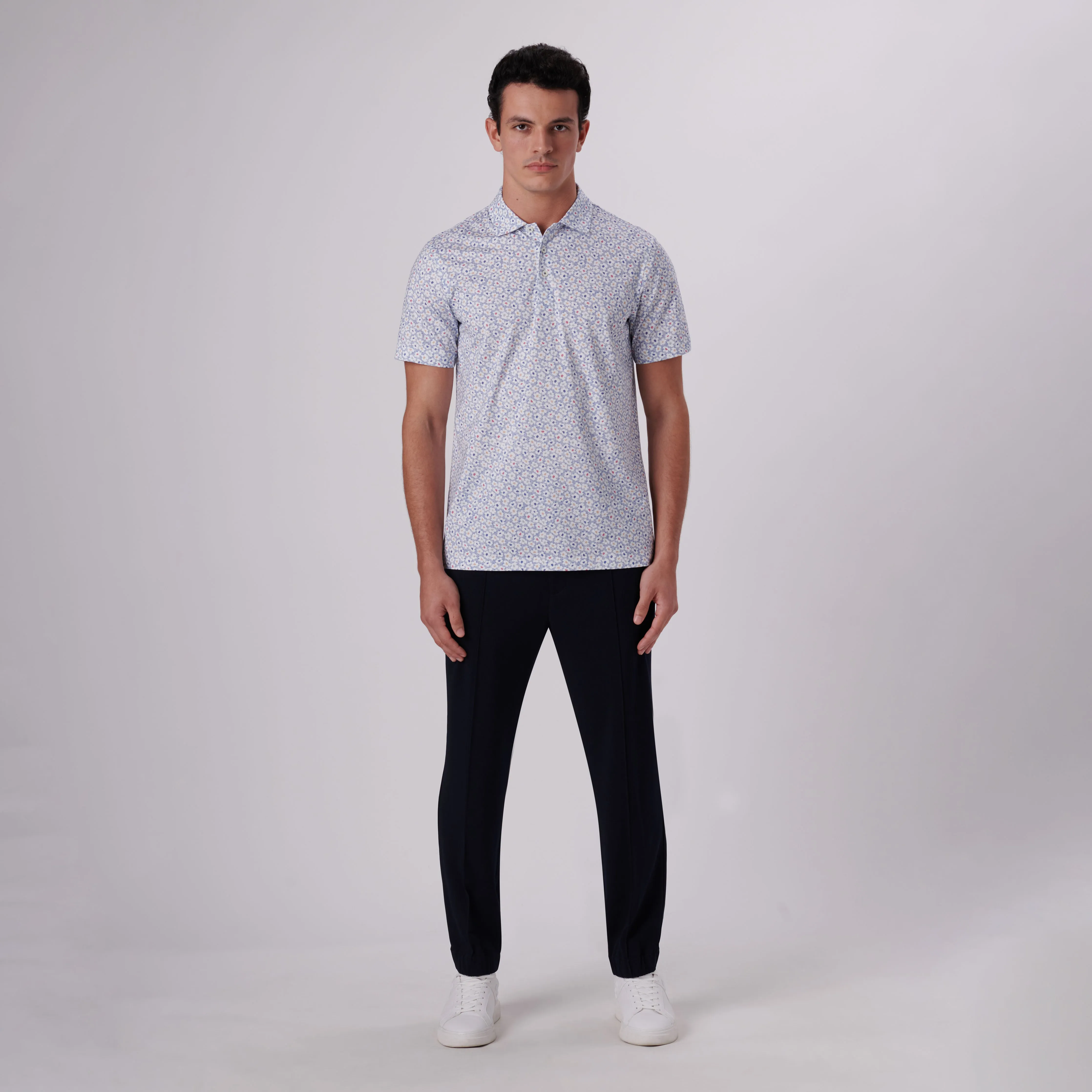 Victor Floral Print OoohCotton Polo sold by Bugatchi product image thumbnail 5