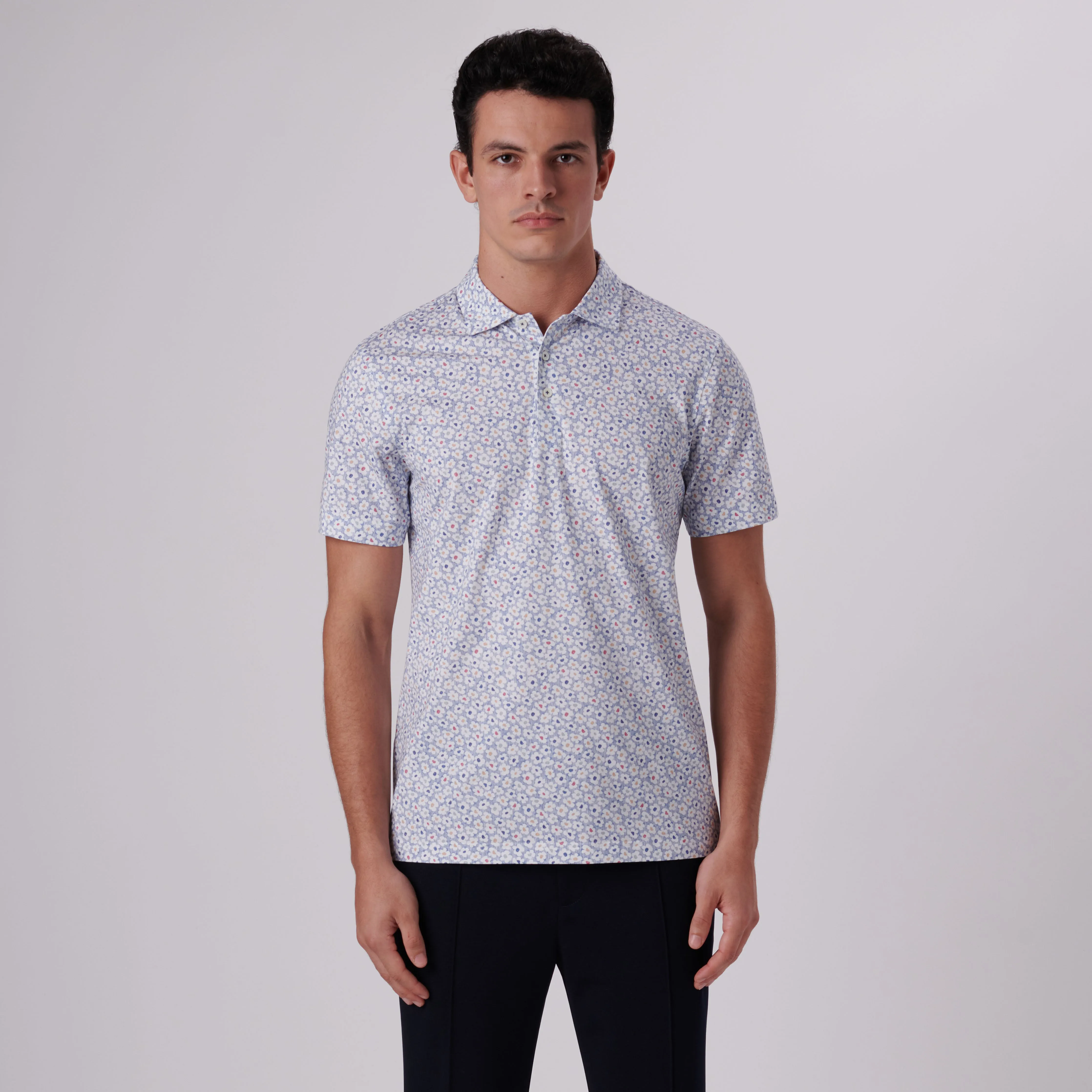Victor Floral Print OoohCotton Polo sold by Bugatchi product image thumbnail 2