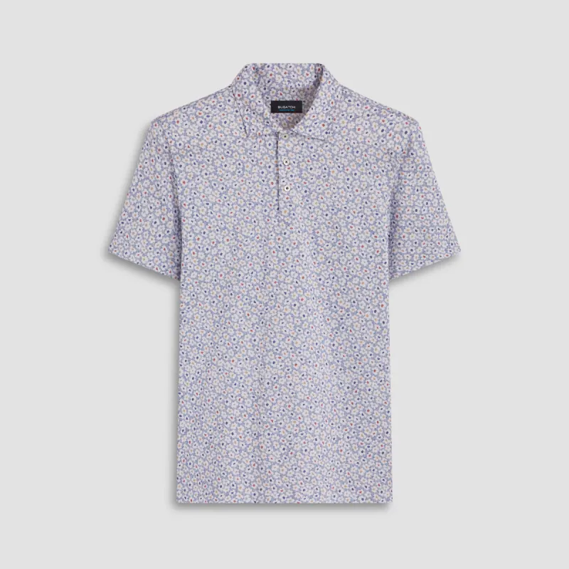 Victor Floral Print OoohCotton Polo made by Bugatchi
