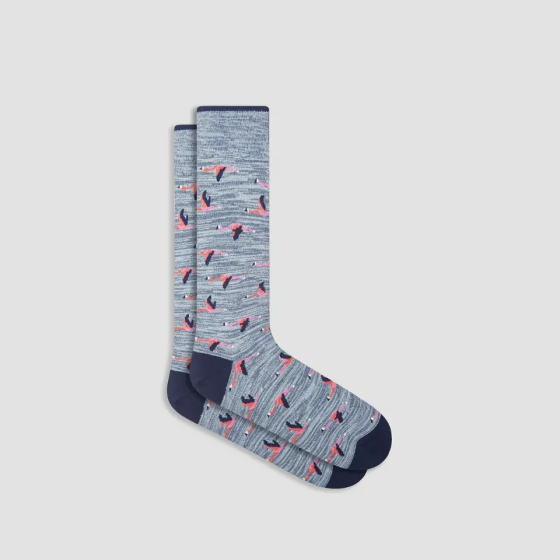 Bird Flight Mid-Calf Socks sold by Bugatchi