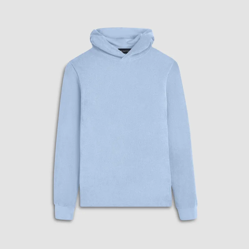 Towelling French Terry Hoodie sold by Bugatchi