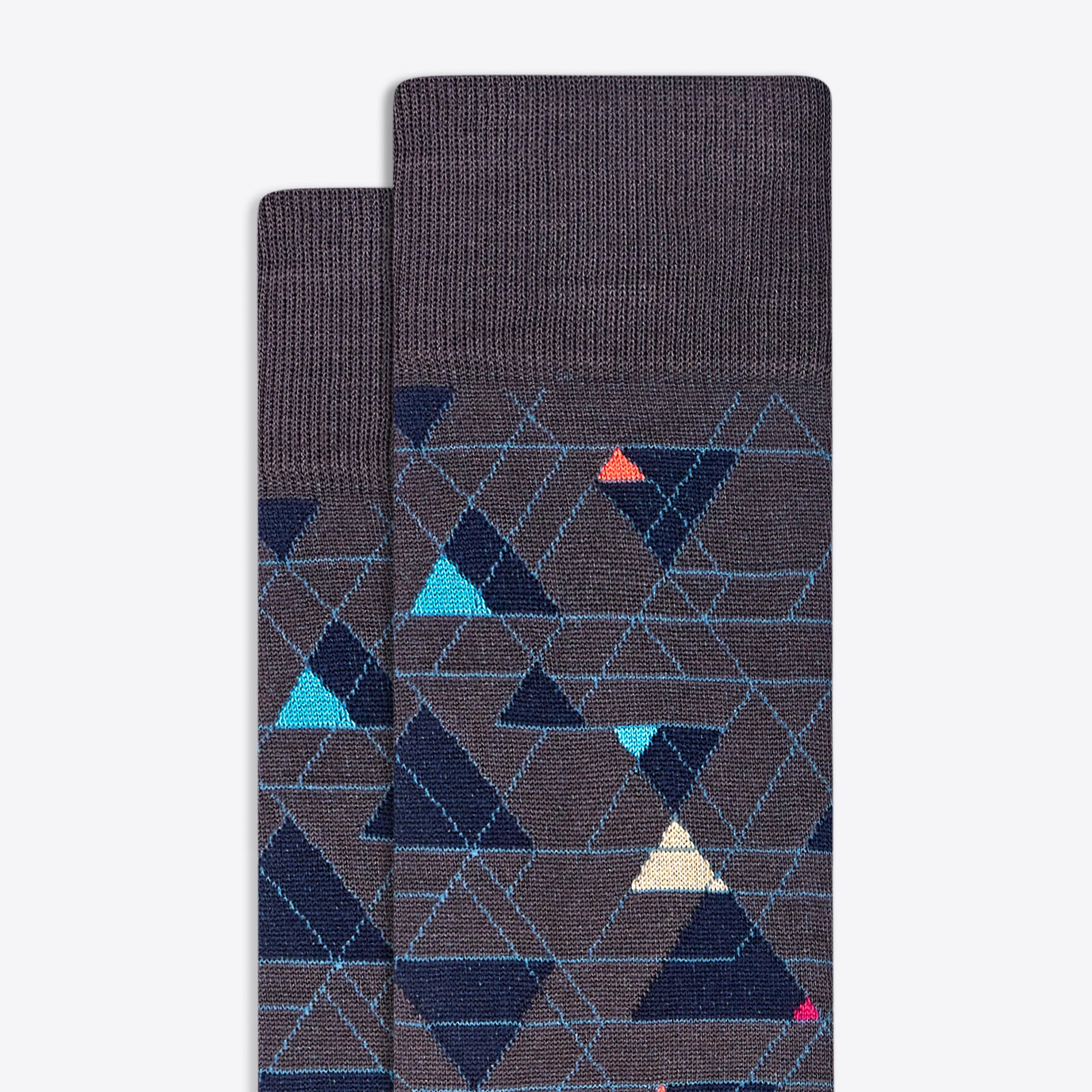 Geometric Mid-Calf Socks sold by Bugatchi product image thumbnail 2