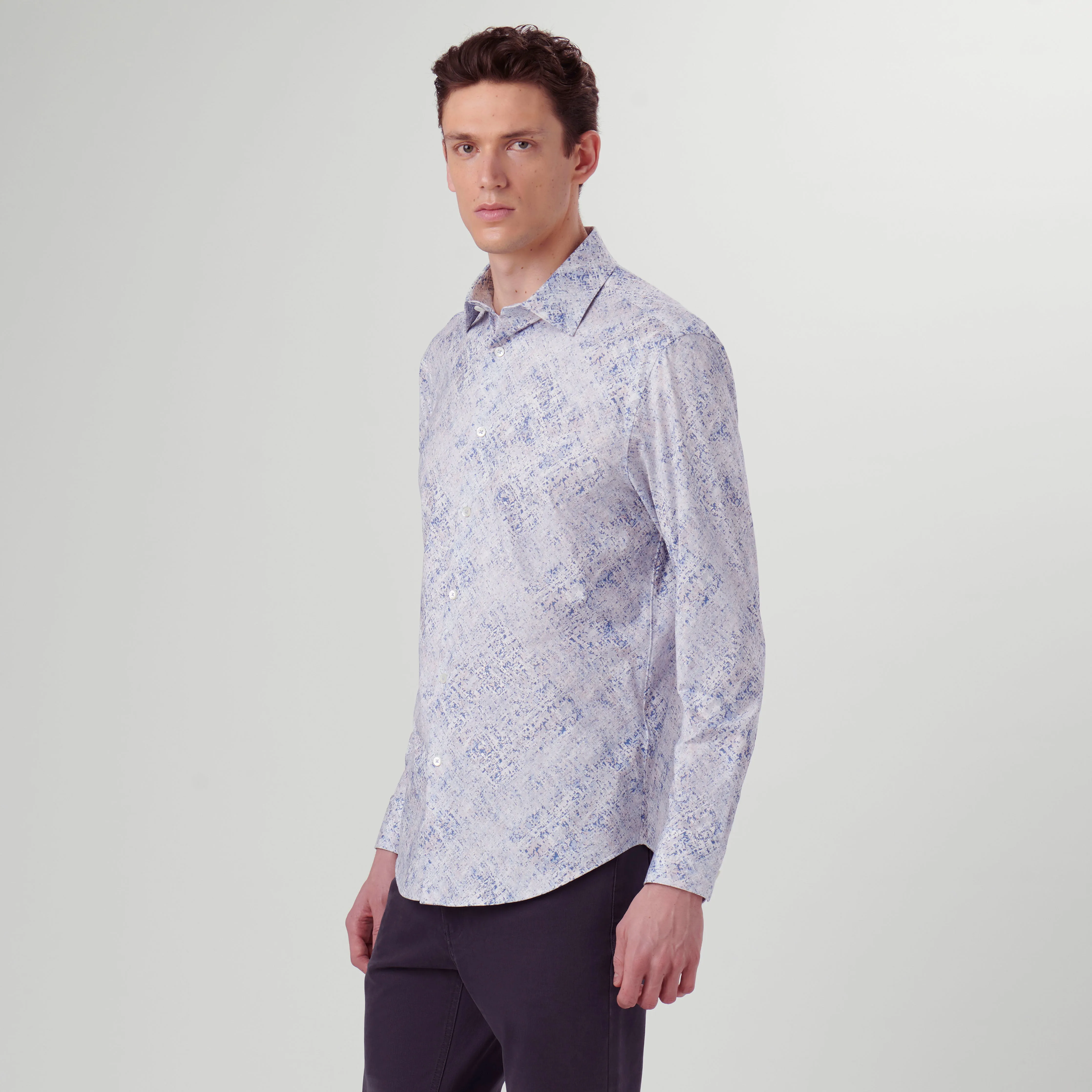 James Watercolor Print OoohCotton Shirt sold by Bugatchi product image thumbnail 3
