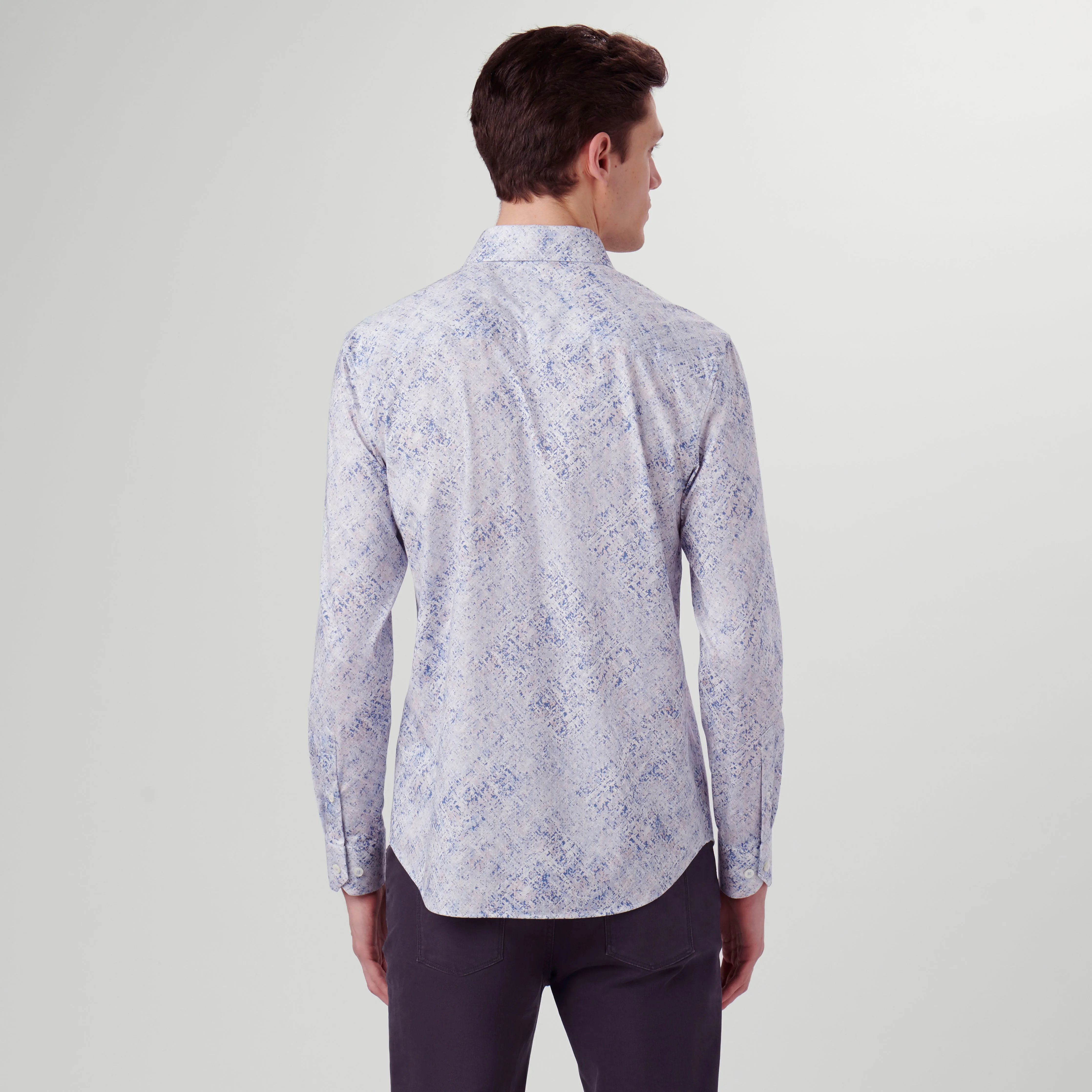 James Watercolor Print OoohCotton Shirt sold by Bugatchi product image thumbnail 4
