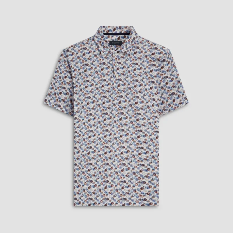Victor Abstract Print OoohCotton Polo made by Bugatchi