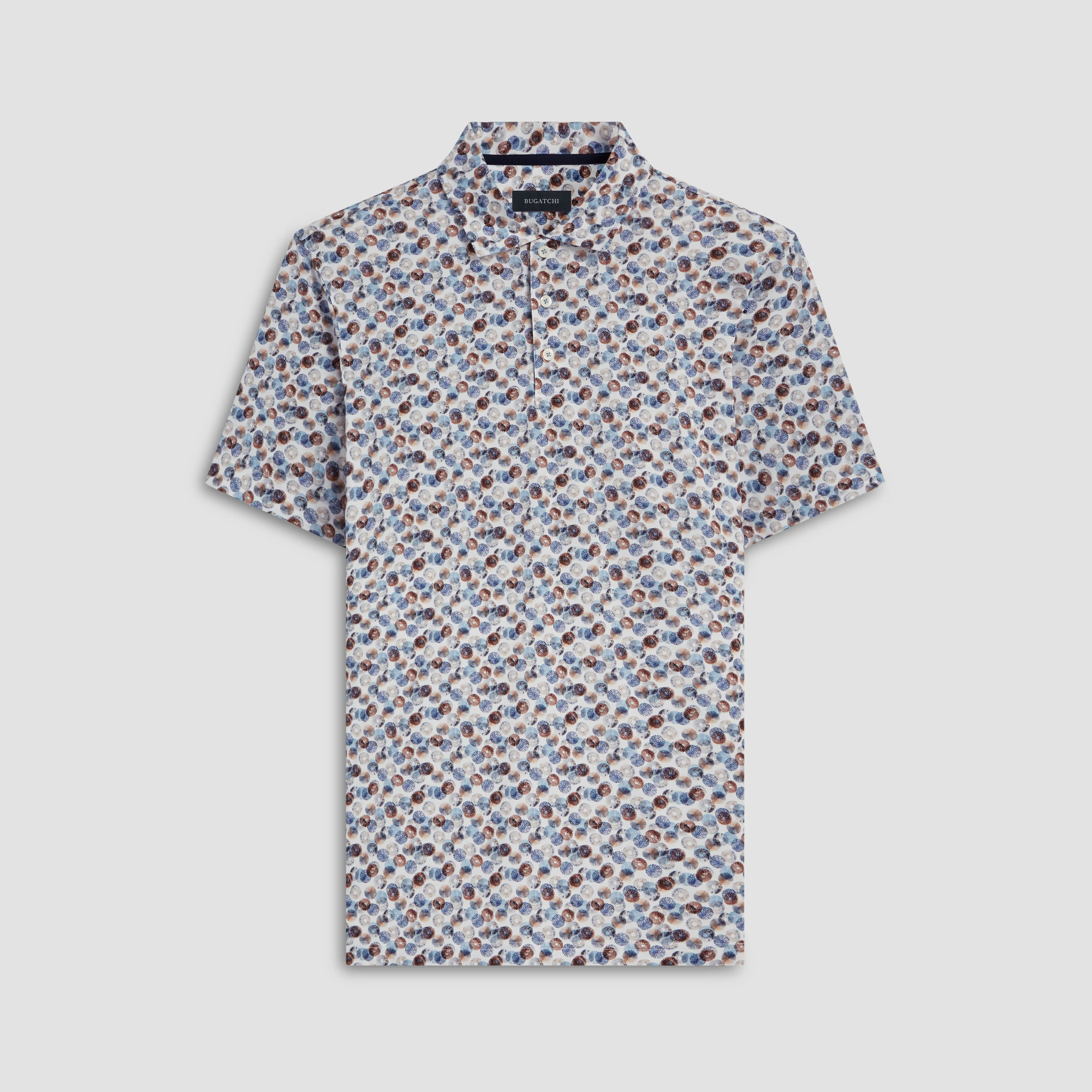 Victor Abstract Print OoohCotton Polo sold by Bugatchi