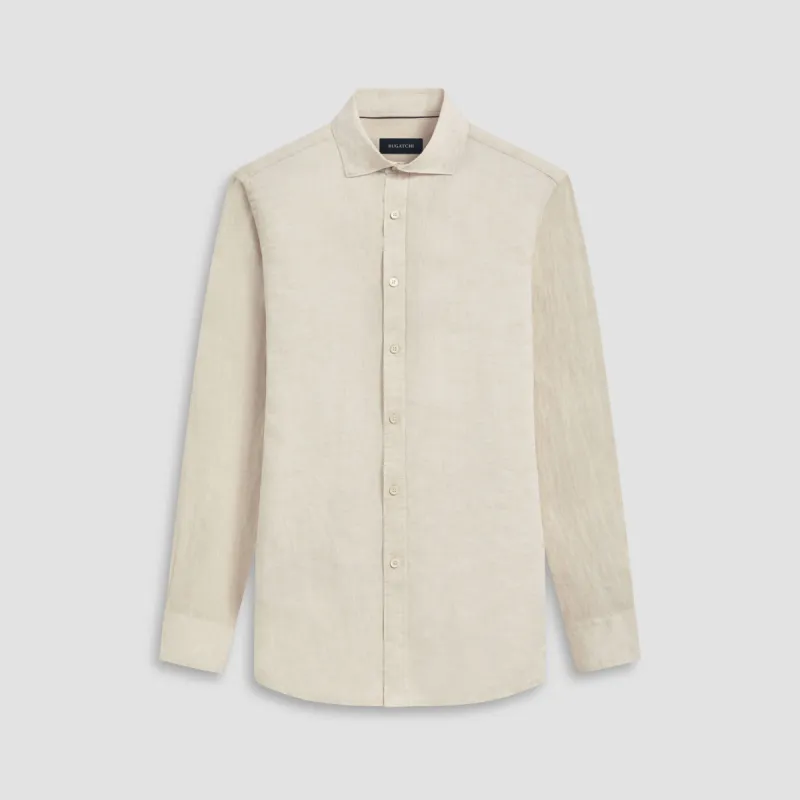 Axel Solid Linen Shirt sold by Bugatchi