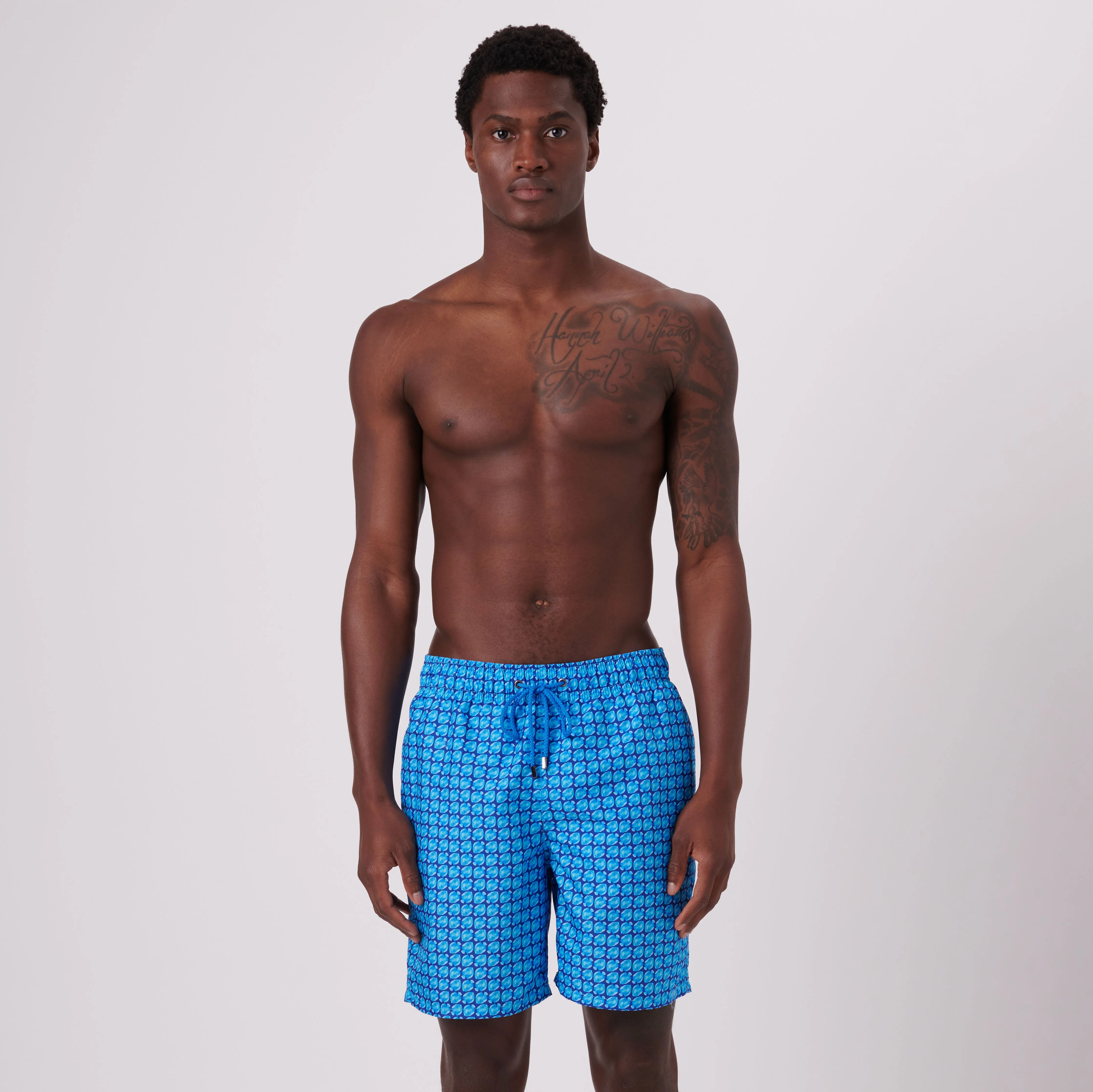 Cosmo Fish Swim Trunks sold by Bugatchi product image thumbnail 3