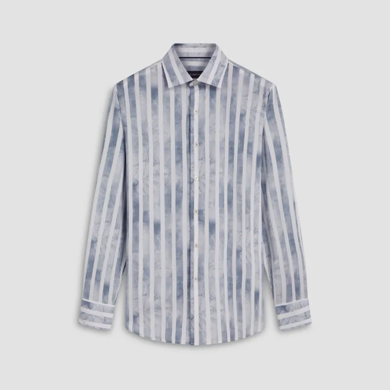 Axel Cabana Stripe Print Shirt sold by Bugatchi