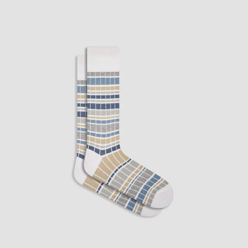 Checkered Mid-Calf Socks sold by Bugatchi