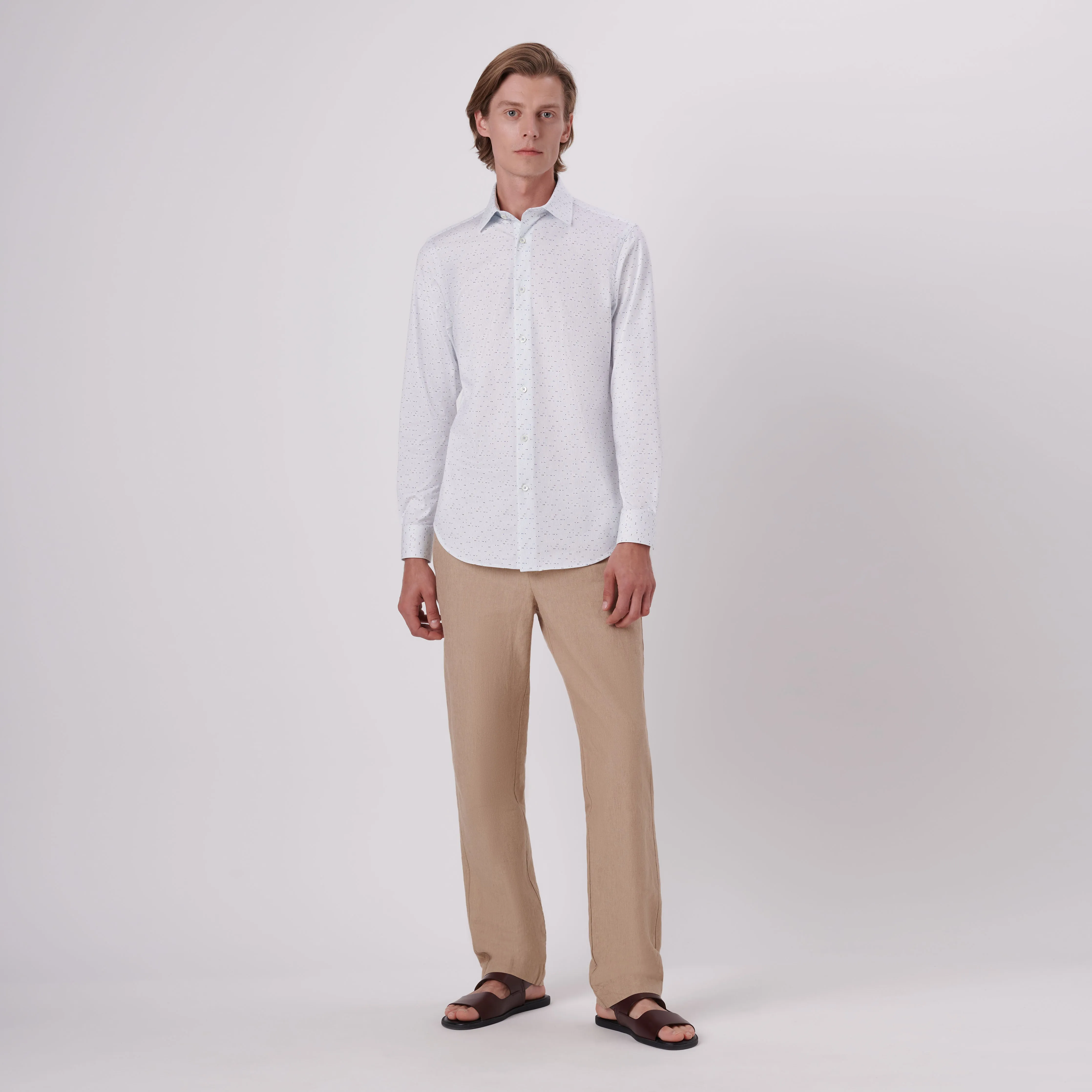 James Geometric Print OoohCotton Shirt sold by Bugatchi product image thumbnail 5