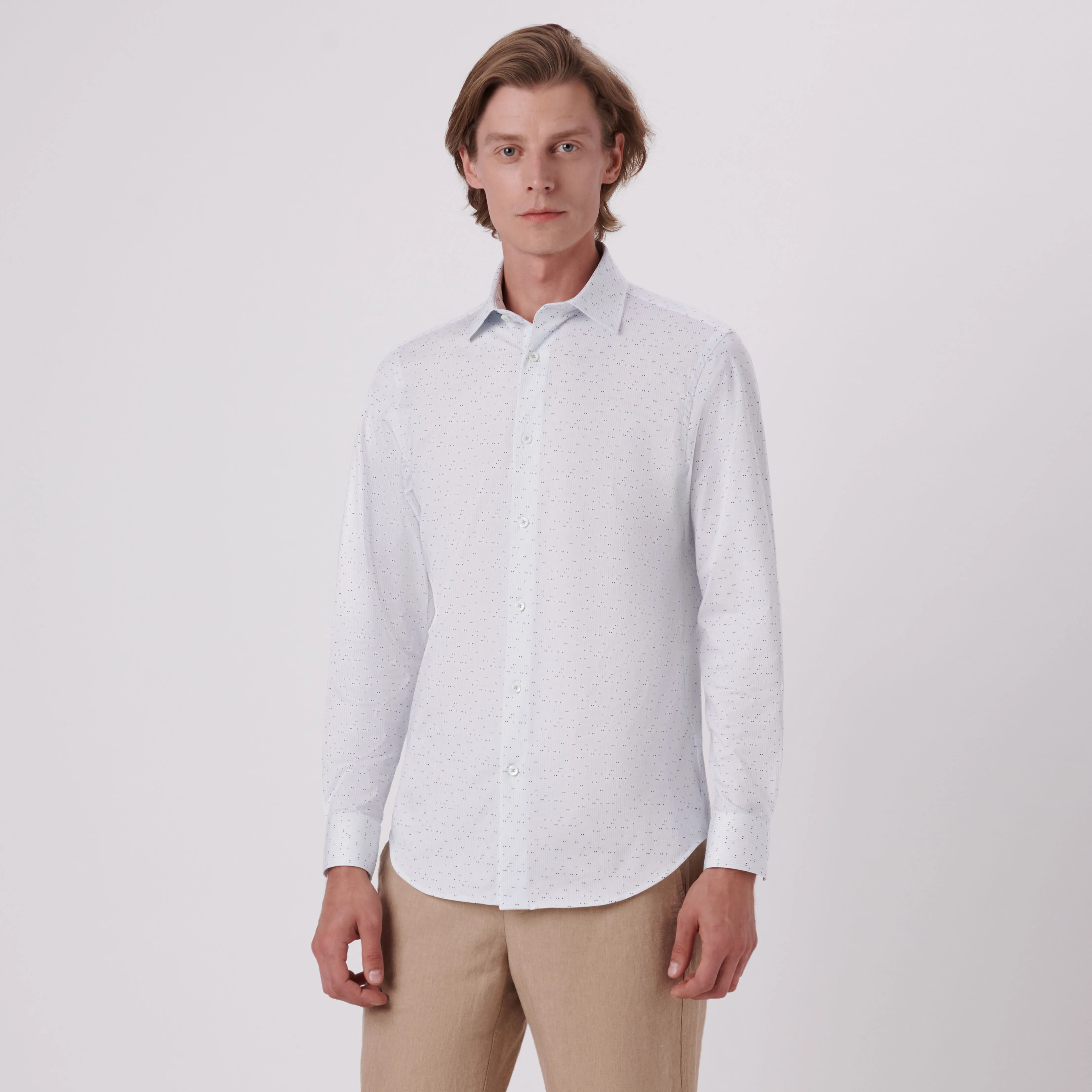 James Geometric Print OoohCotton Shirt sold by Bugatchi product image thumbnail 2