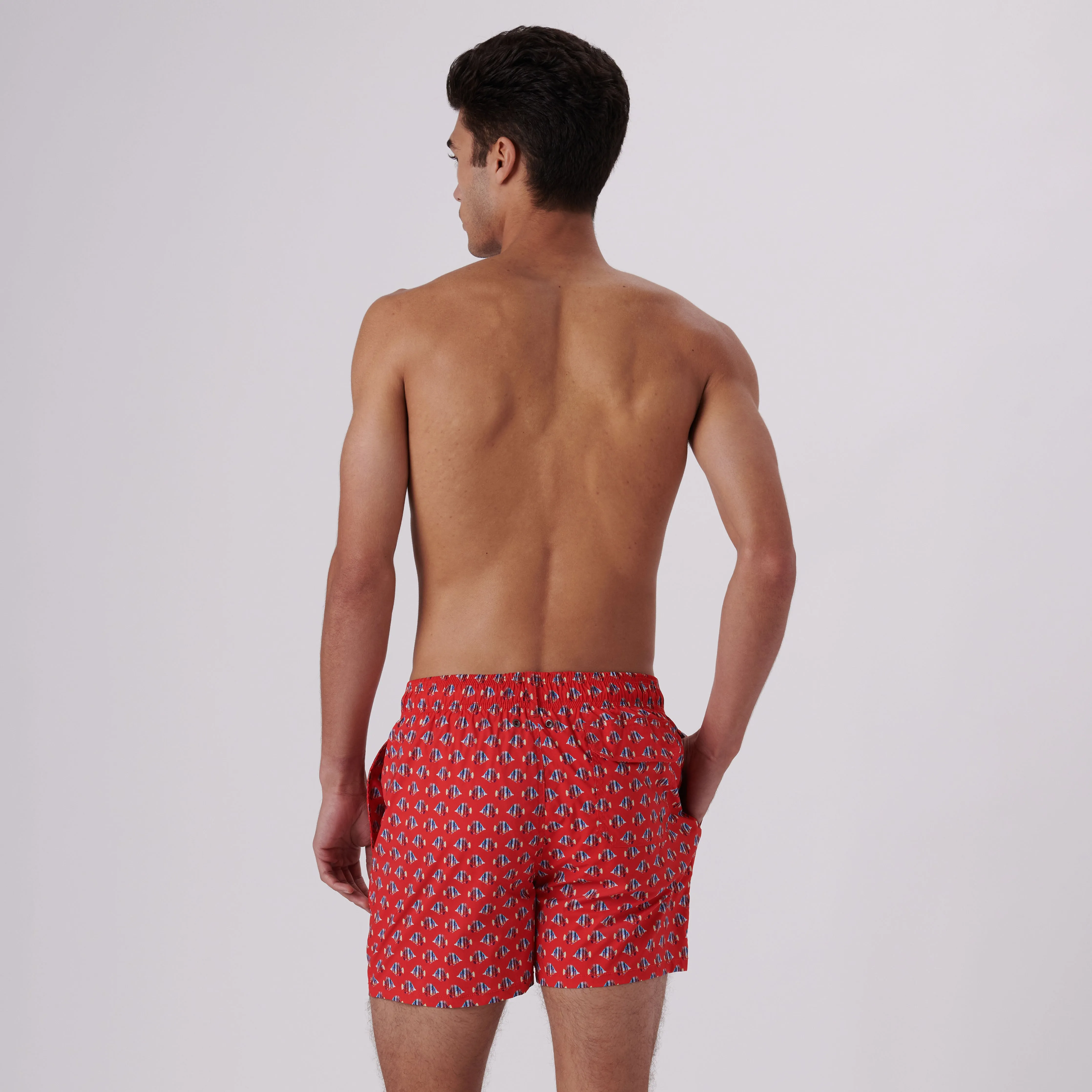 Archer Striped Fish Swim Trunks sold by Bugatchi product image thumbnail 5