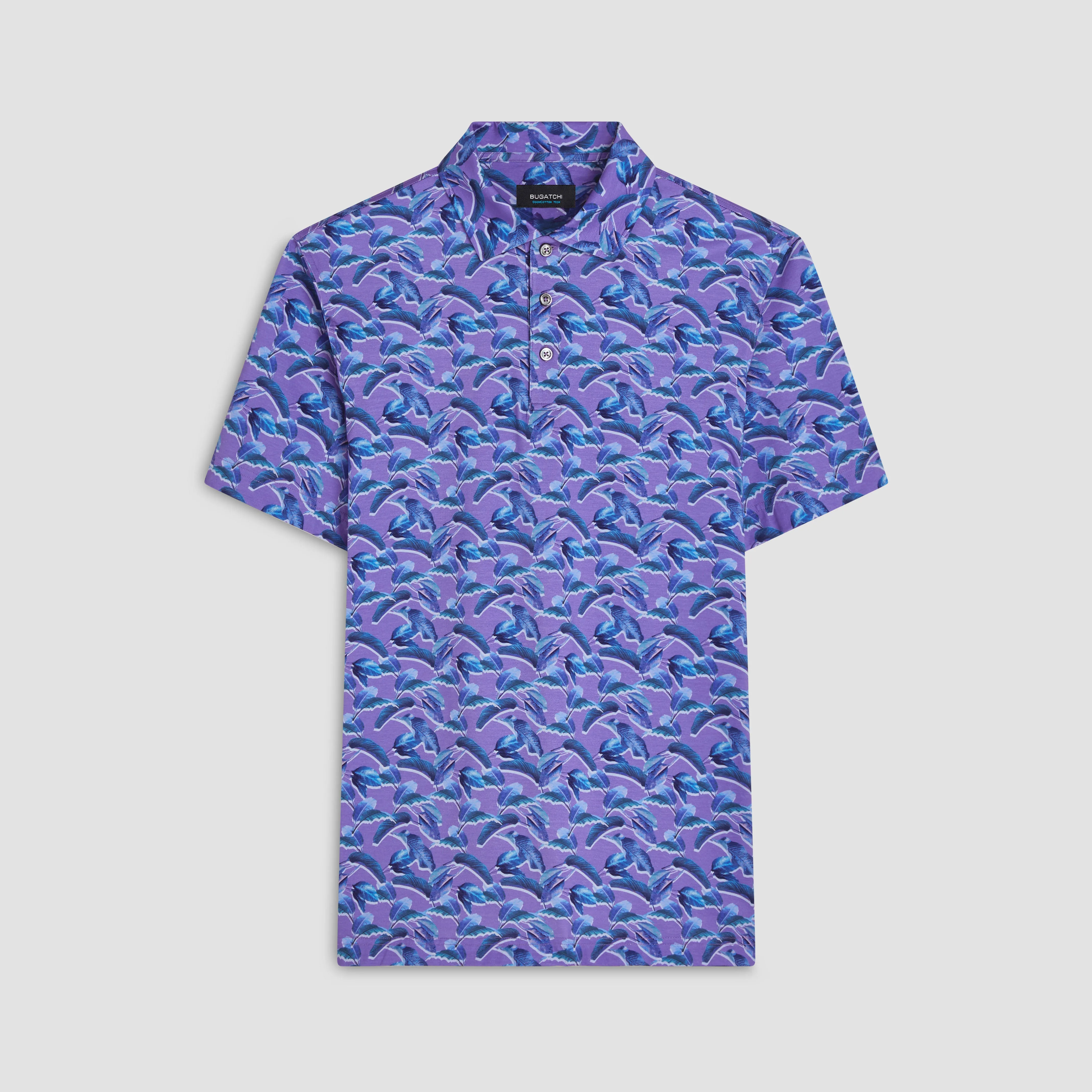 Victor Leaf Print OoohCotton Polo sold by Bugatchi