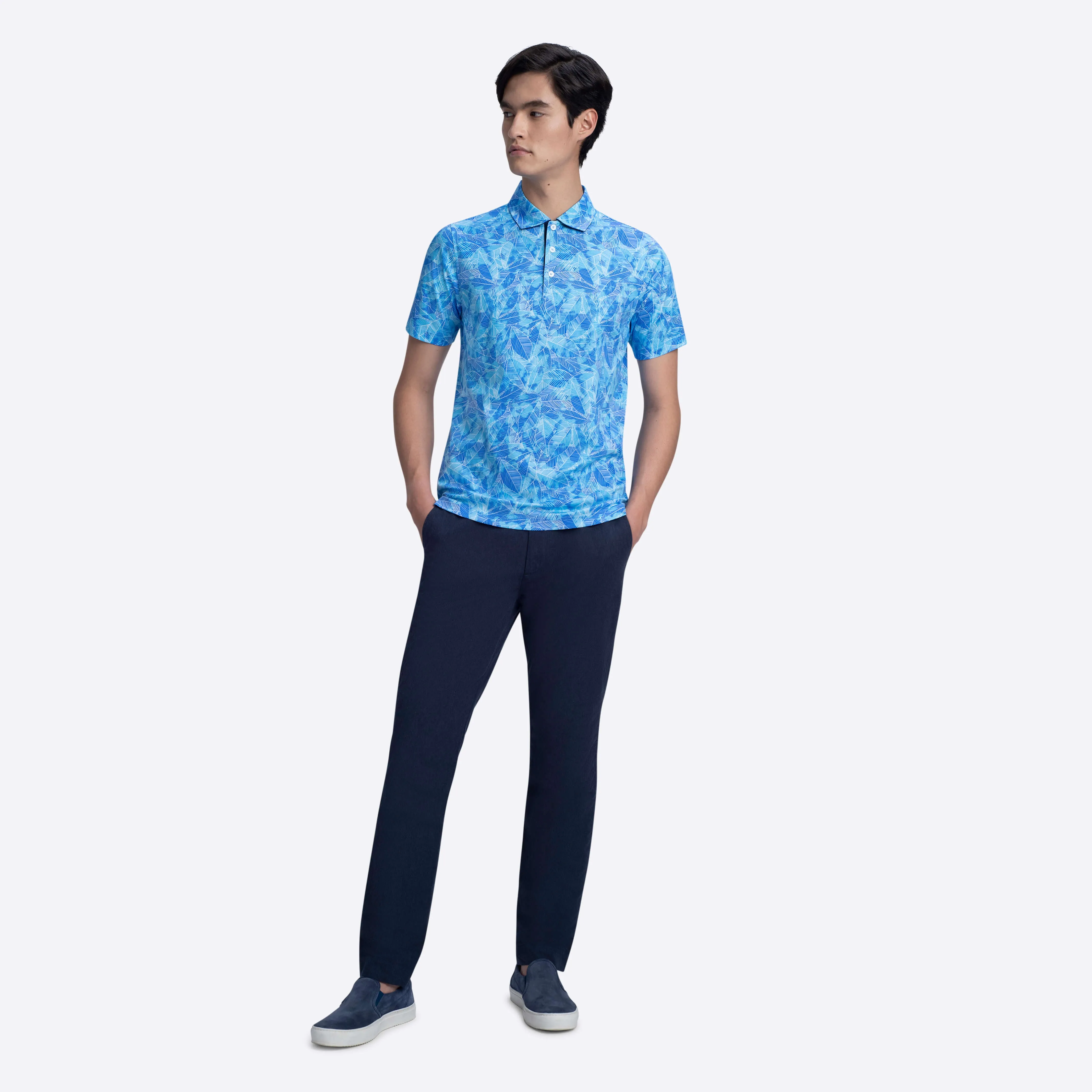Hendrix Leaf Polo sold by Bugatchi product image thumbnail 5
