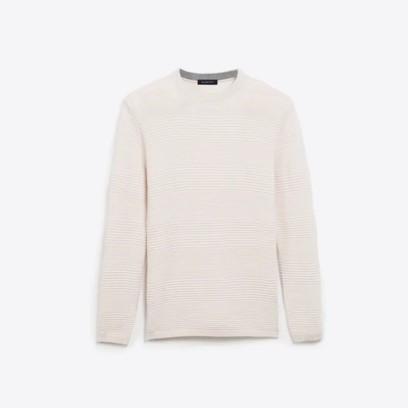 Tonal Block-Rib Crew Neck Sweater sold by Bugatchi