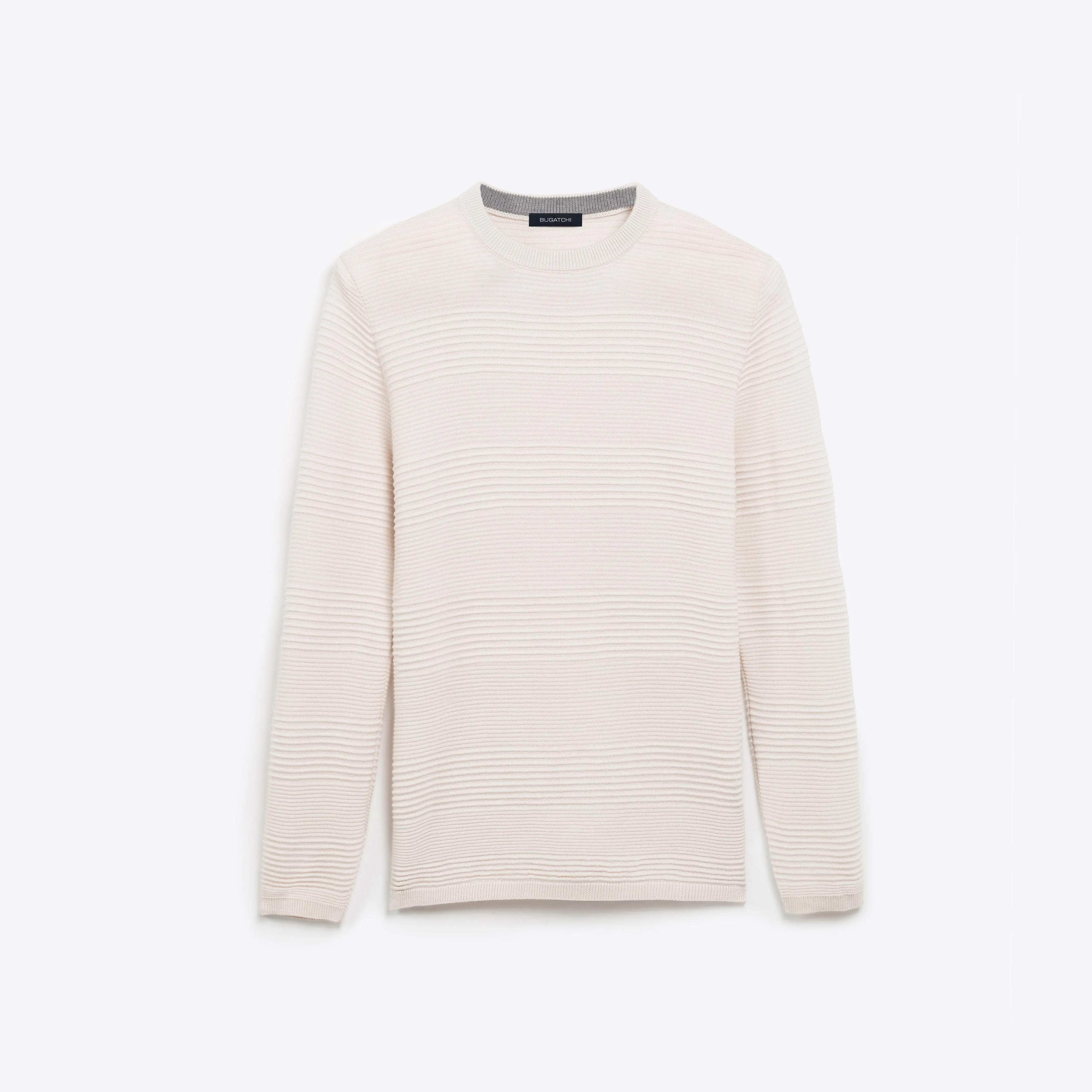 Tonal Block-Rib Crew Neck Sweater sold by Bugatchi