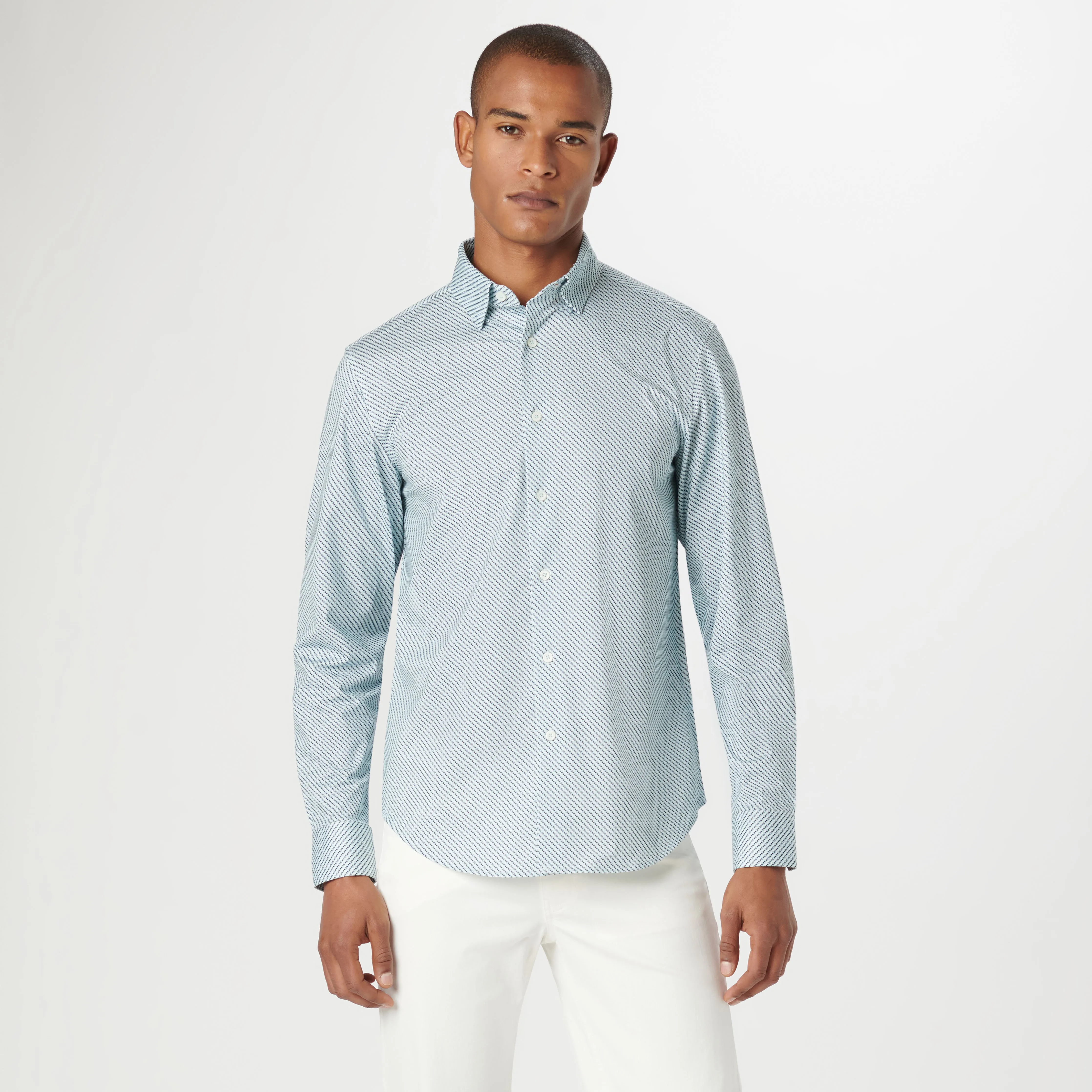 Jules Geometric OoohCotton Shirt sold by Bugatchi product image thumbnail 2